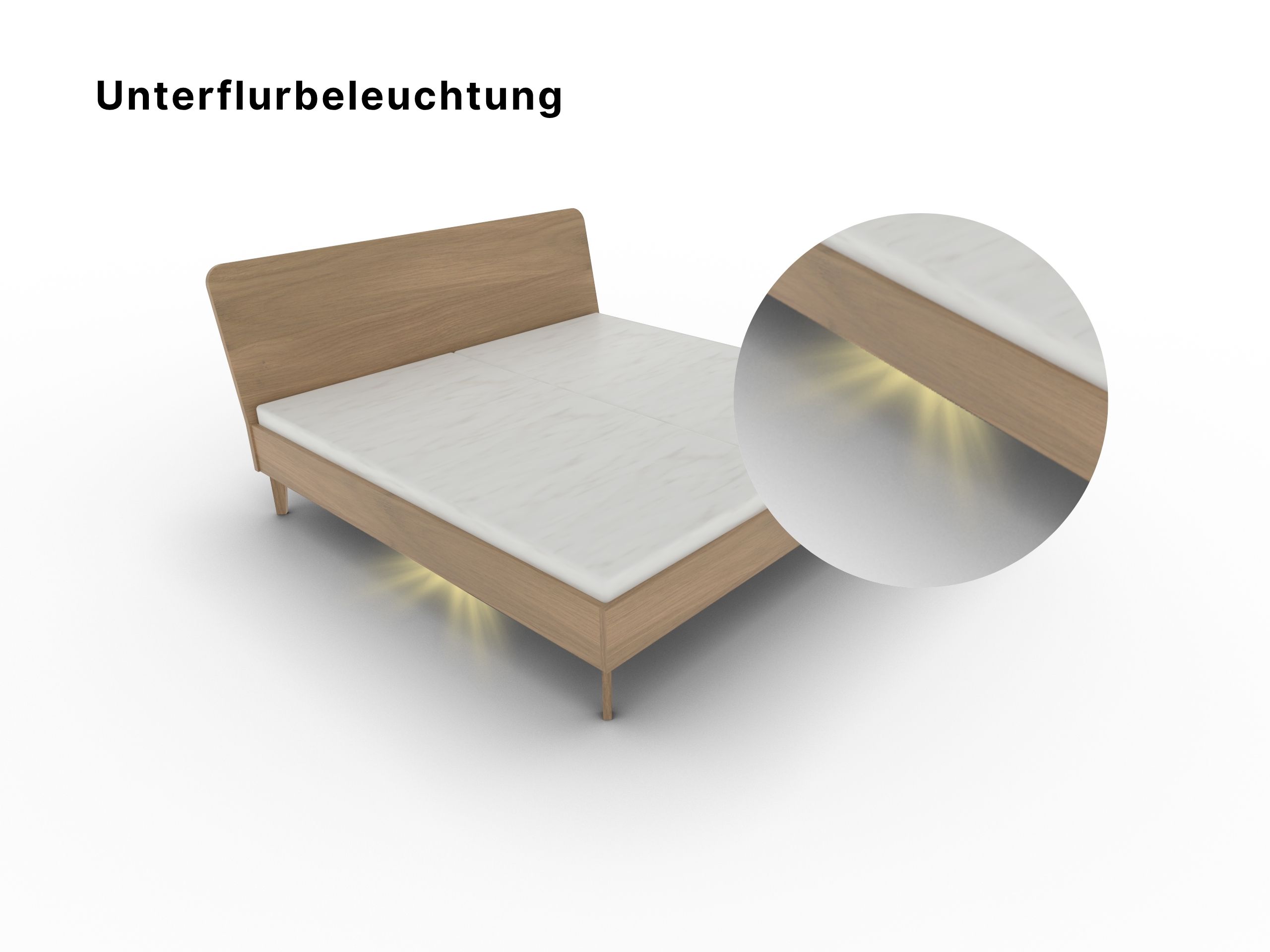 Disselkamp Bettensystem Unterflurbeleuchtung