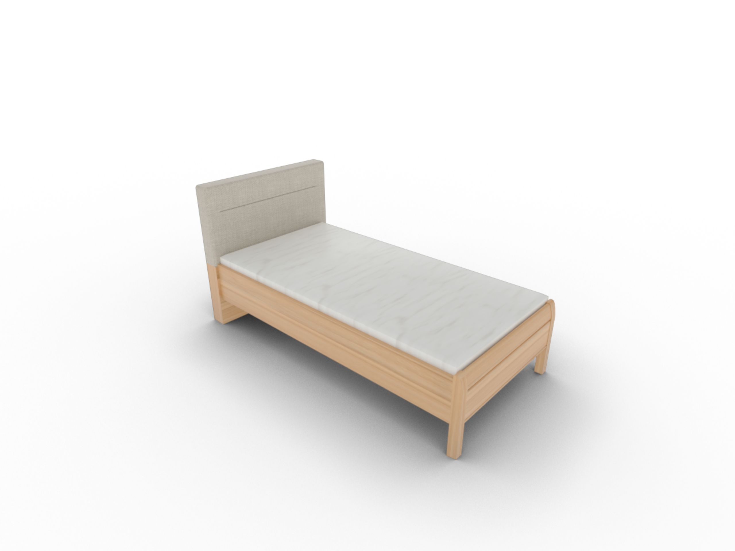 Disselkamp Comfort V Einzelbett KT Polster Linero_Kernbuche