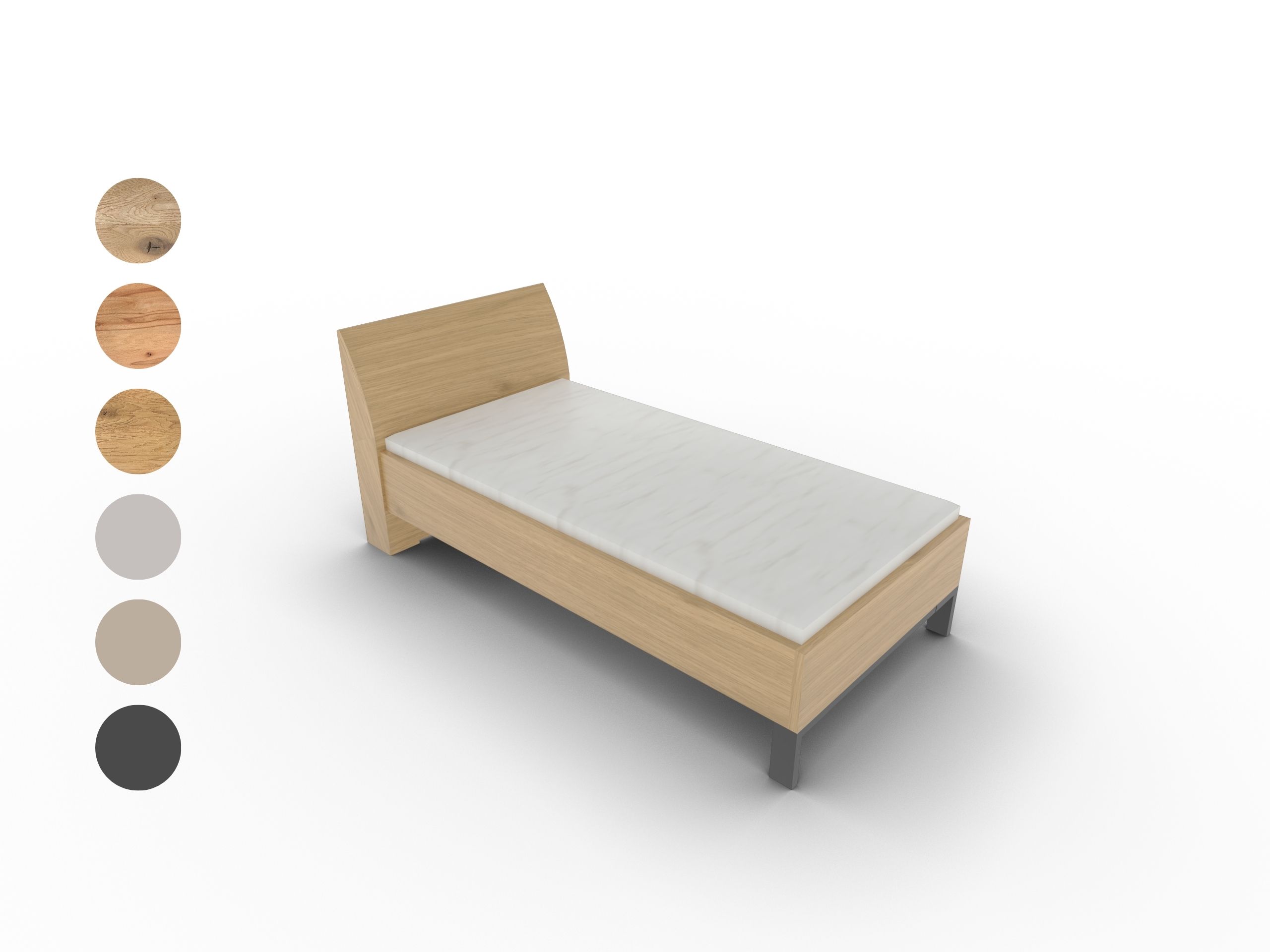 Disselkamp Einzelbett CD-Studioline Kopfteil Holz  echtholzfurniert Lack PG2