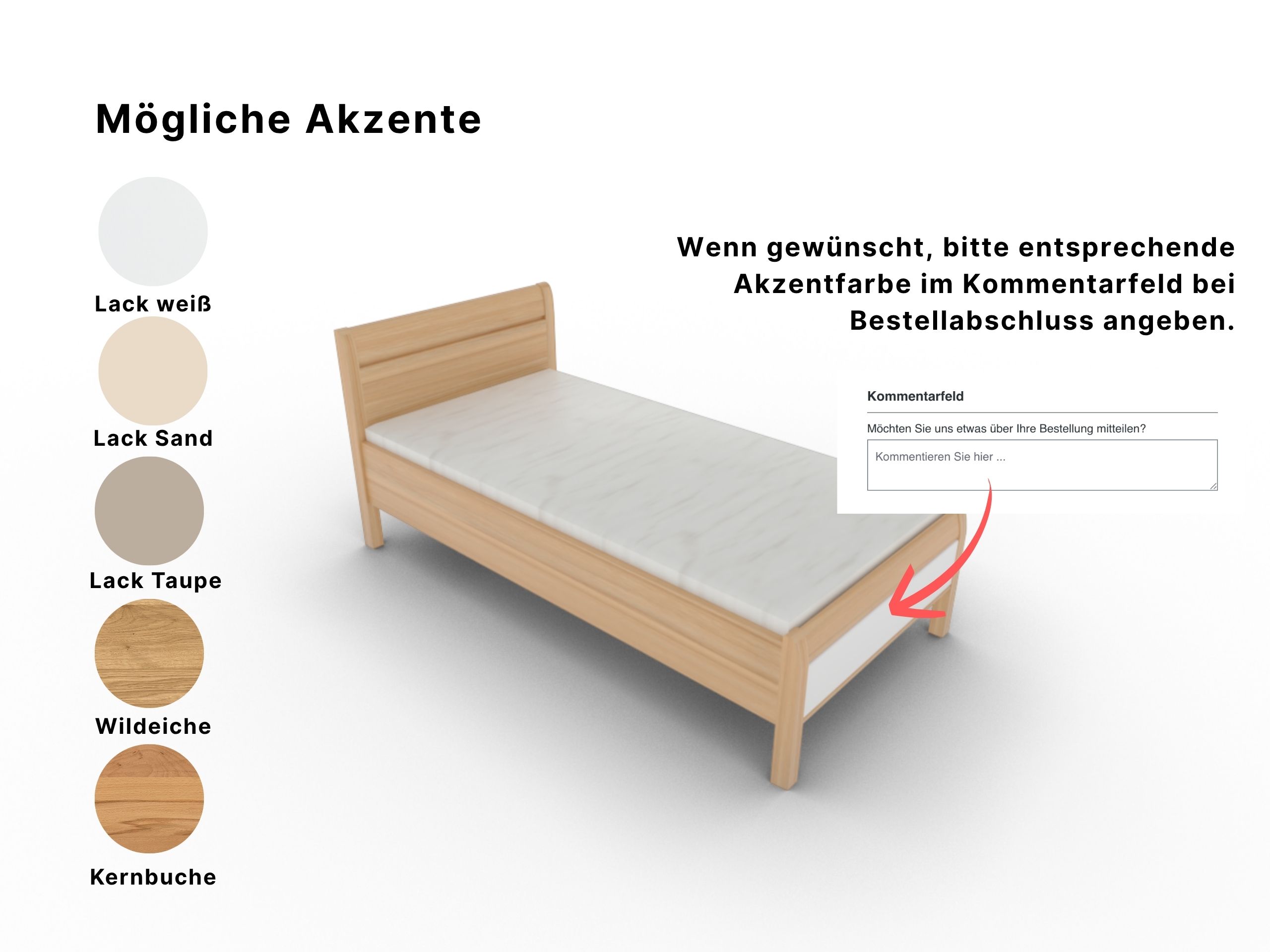 Disselkamp Comfort V Einzelbett KT Stollen_echtholz furniert_Akzente