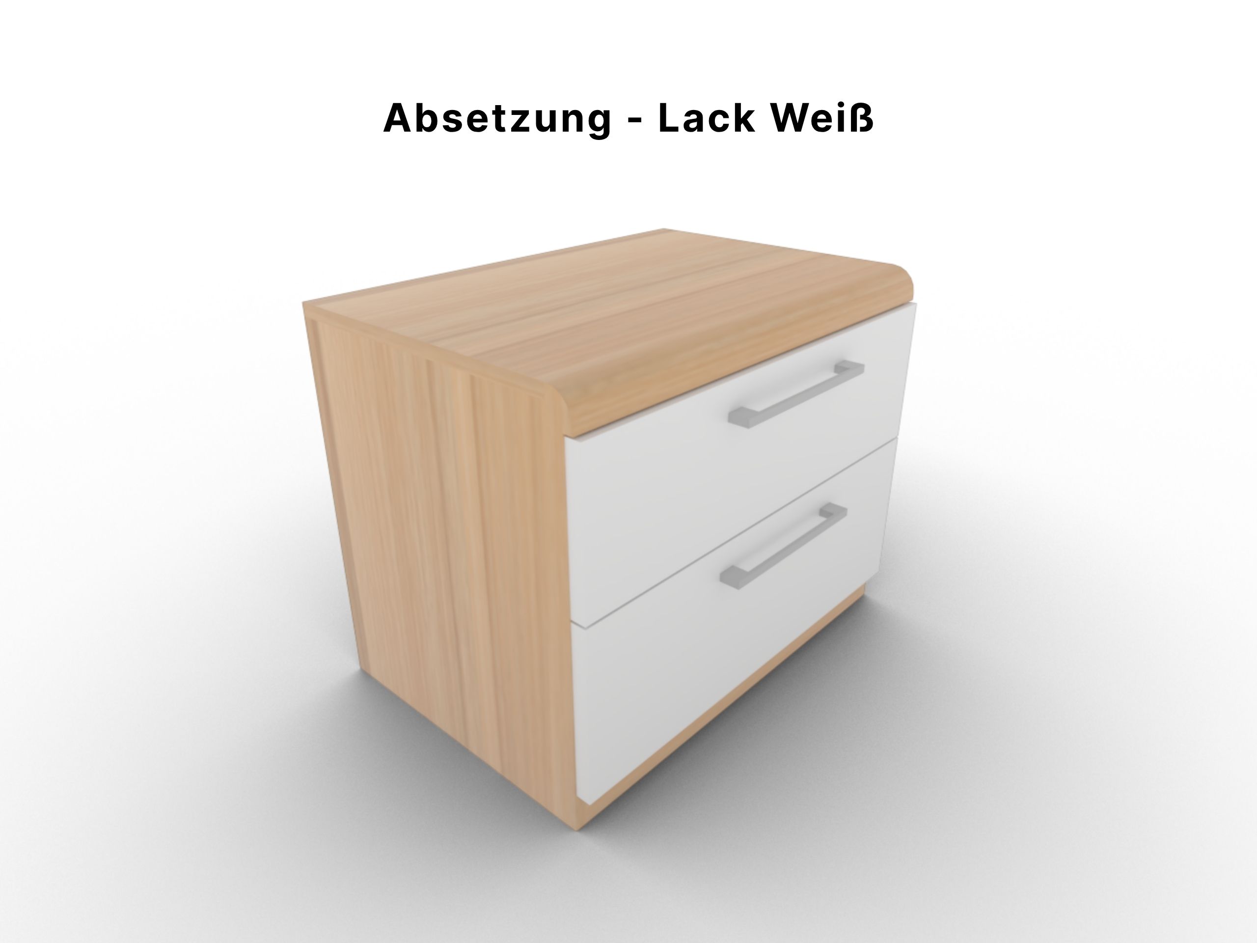 Disselkamp Comfort V Konsole Kernbuche _ Lack Weiss