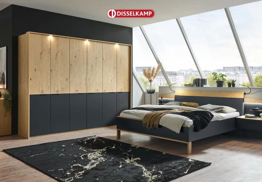 Millieubild eines Schlafzimmer der Marke Disselkamp Produktserie Cuneo