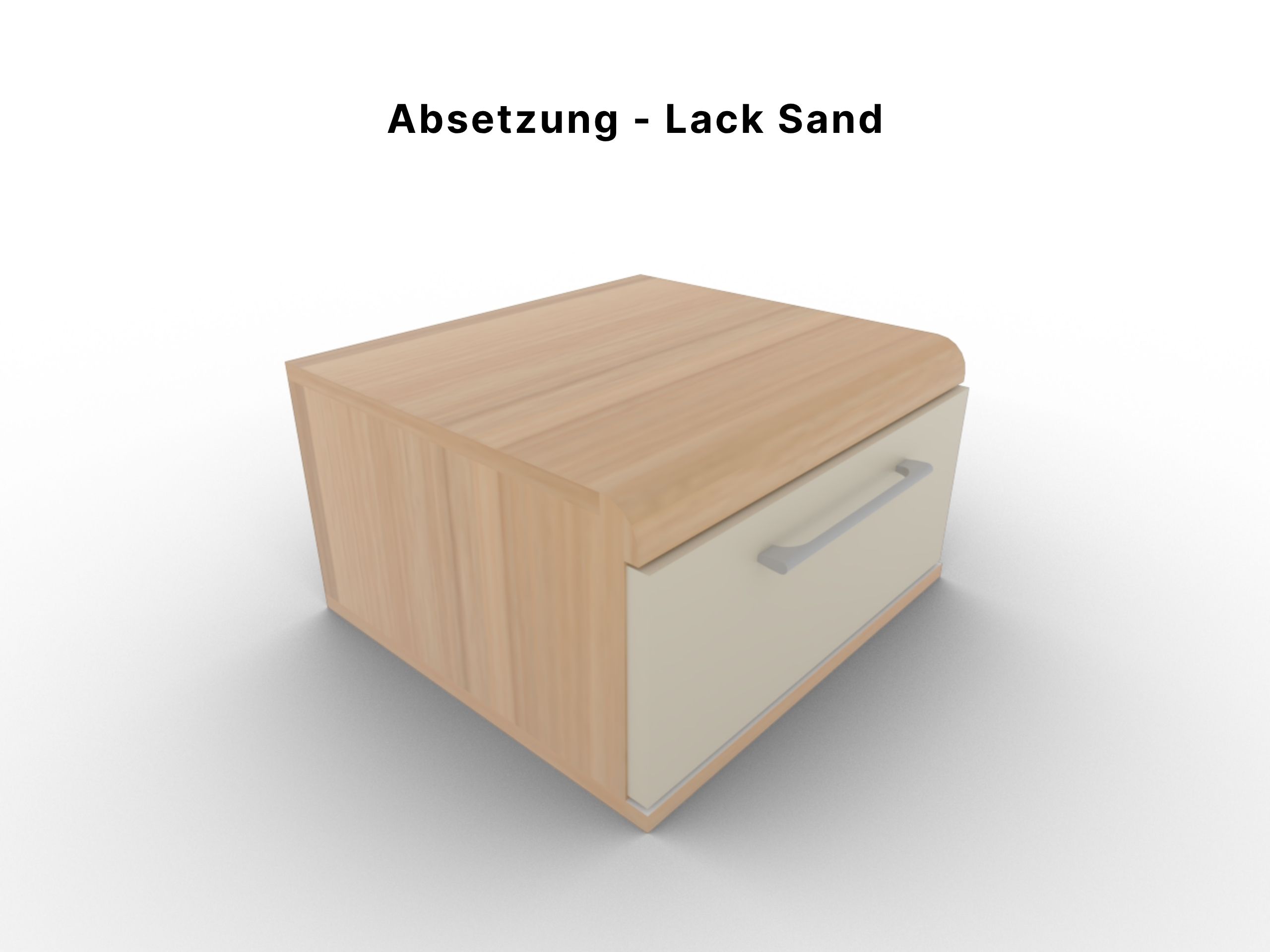 Disselkamp Comfort V Hängekonsole Kernbuche Absetzung Lack Sand