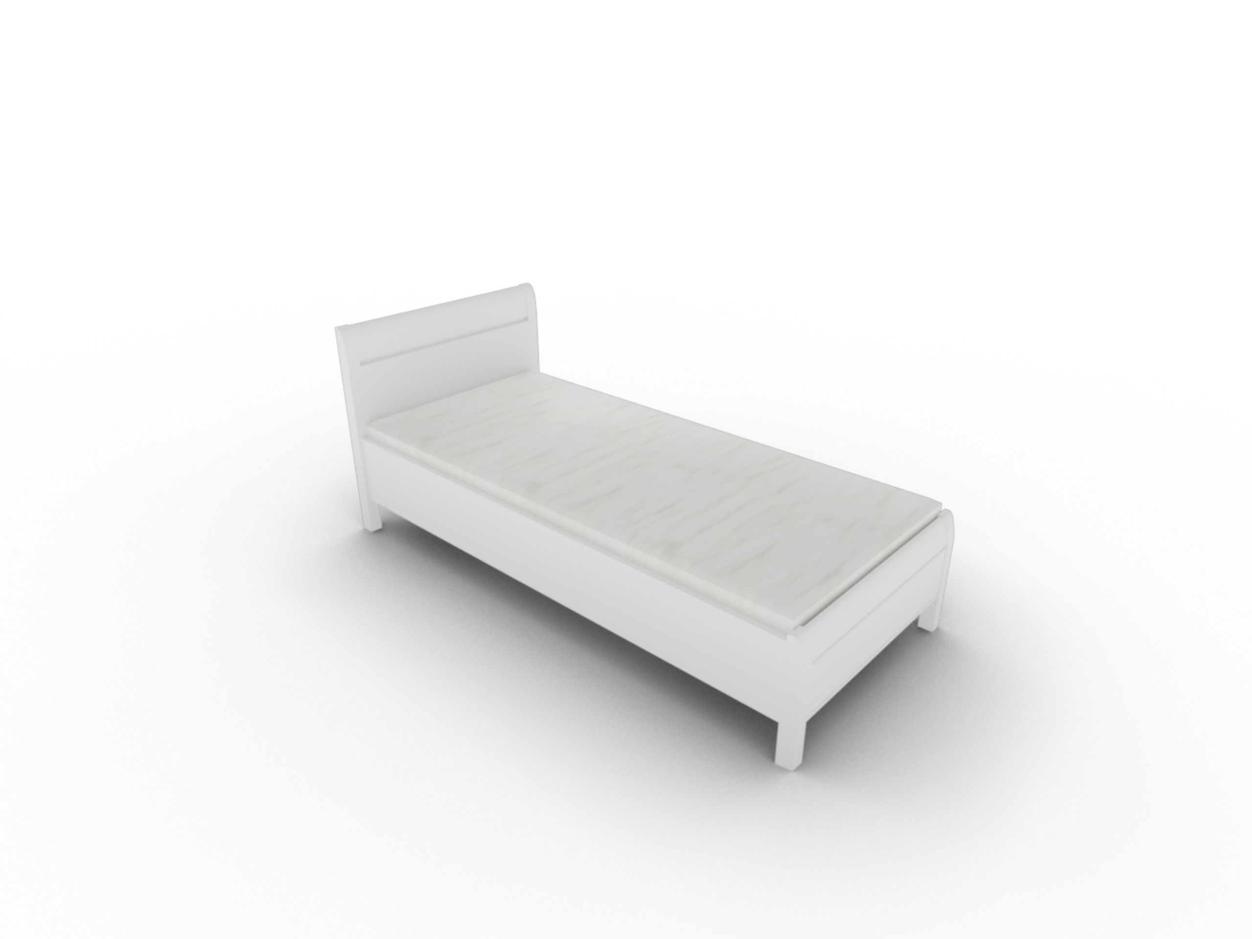 Disselkamp Comfort V Einzelbett KT Stollen_Lack weiss