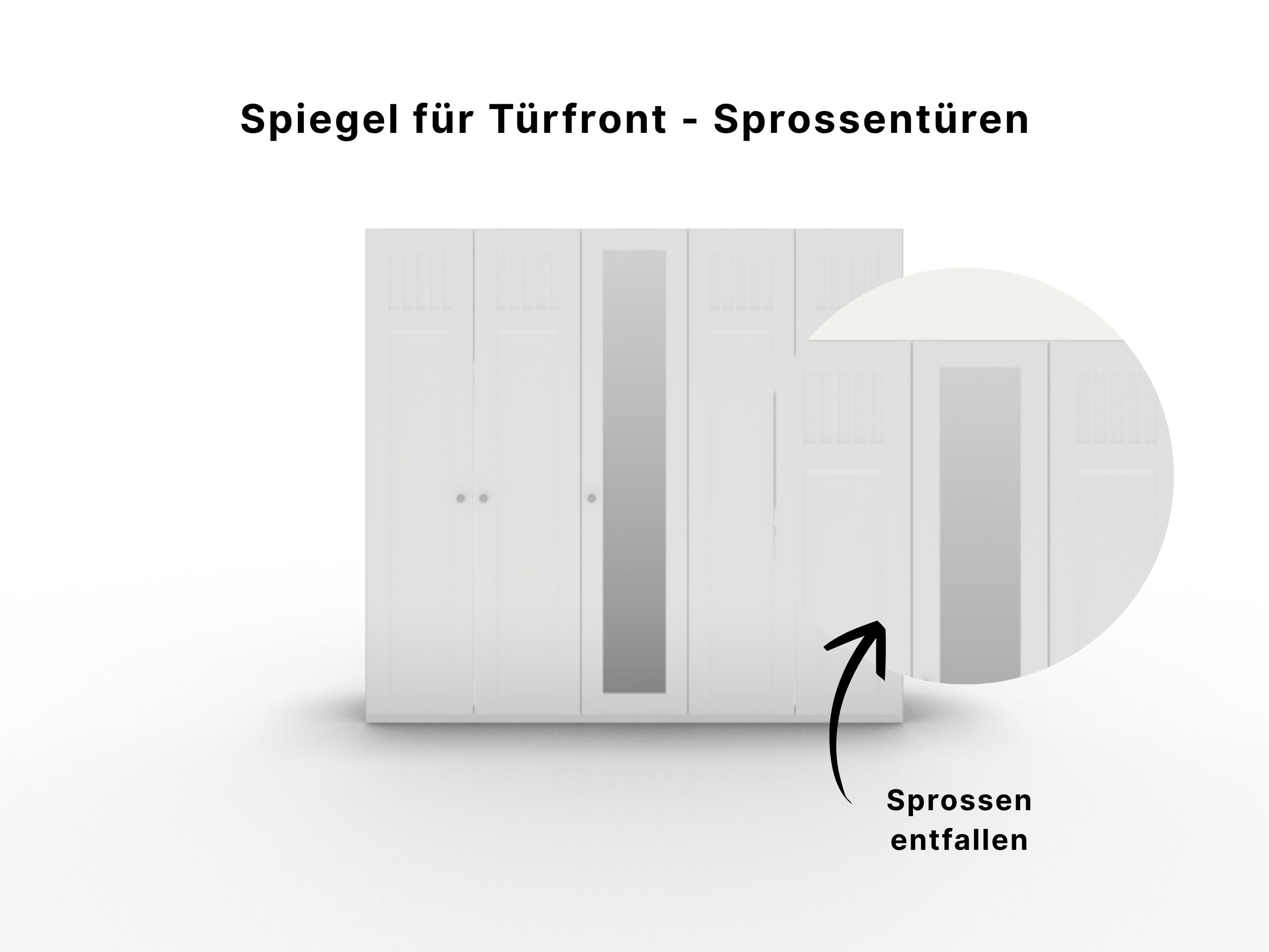 Disselkamp Castellino Coverbild Kleiderschrank Spiegel für Sprossentuer