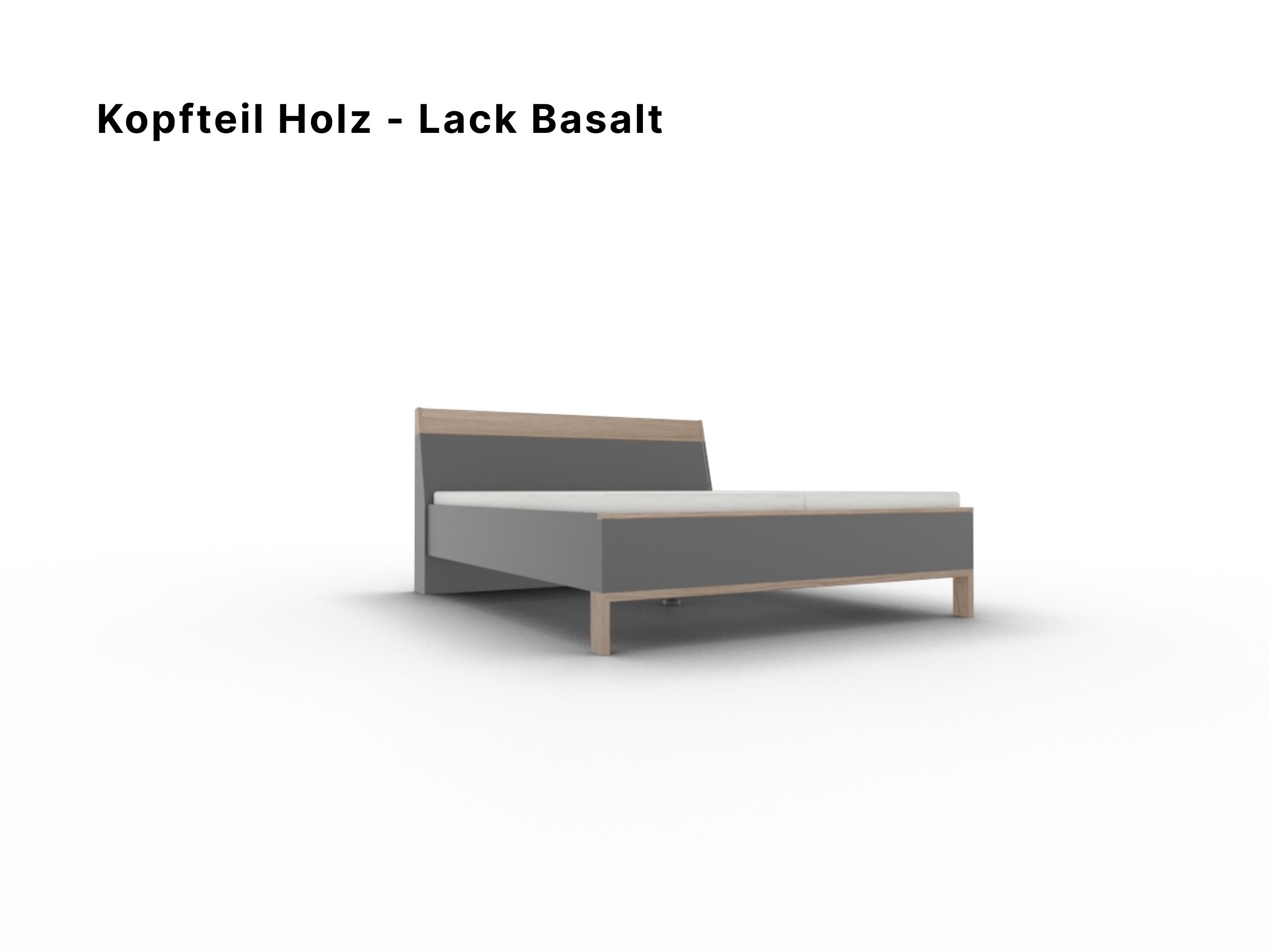 Disselkamp Bett Cuneo Holzkopfteil_Lack Basalt_Cover