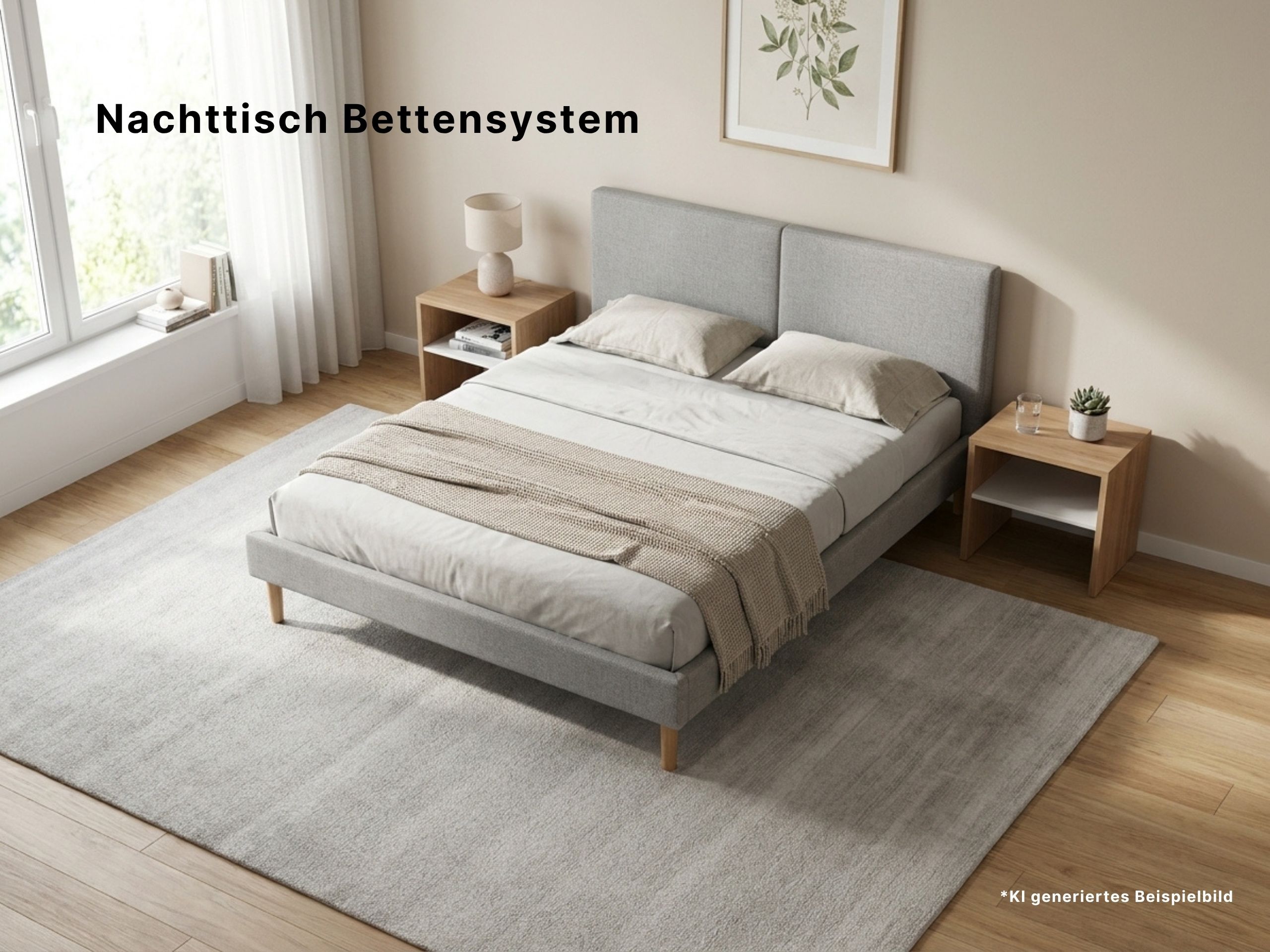 Disselkamp Bettensystem Nachttisch KI generiertes Beispielbild