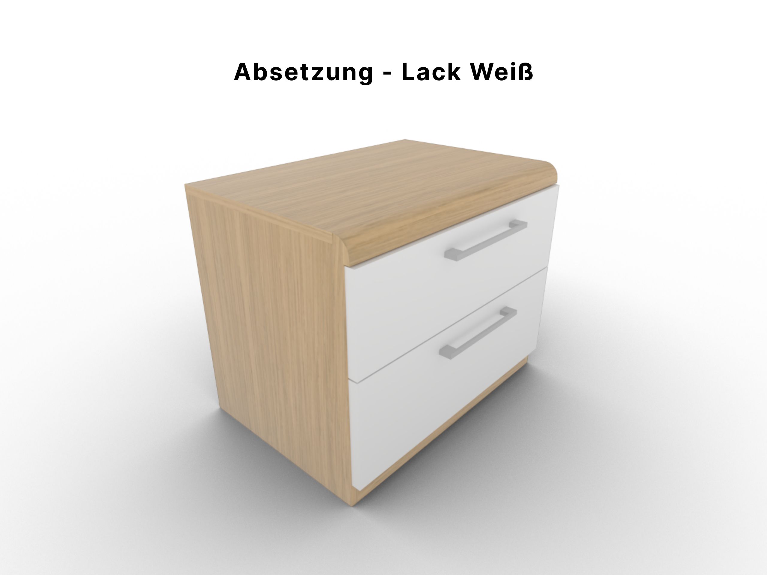 Disselkamp Comfort V Express Konsole Wildeiche _ Lack Weiss