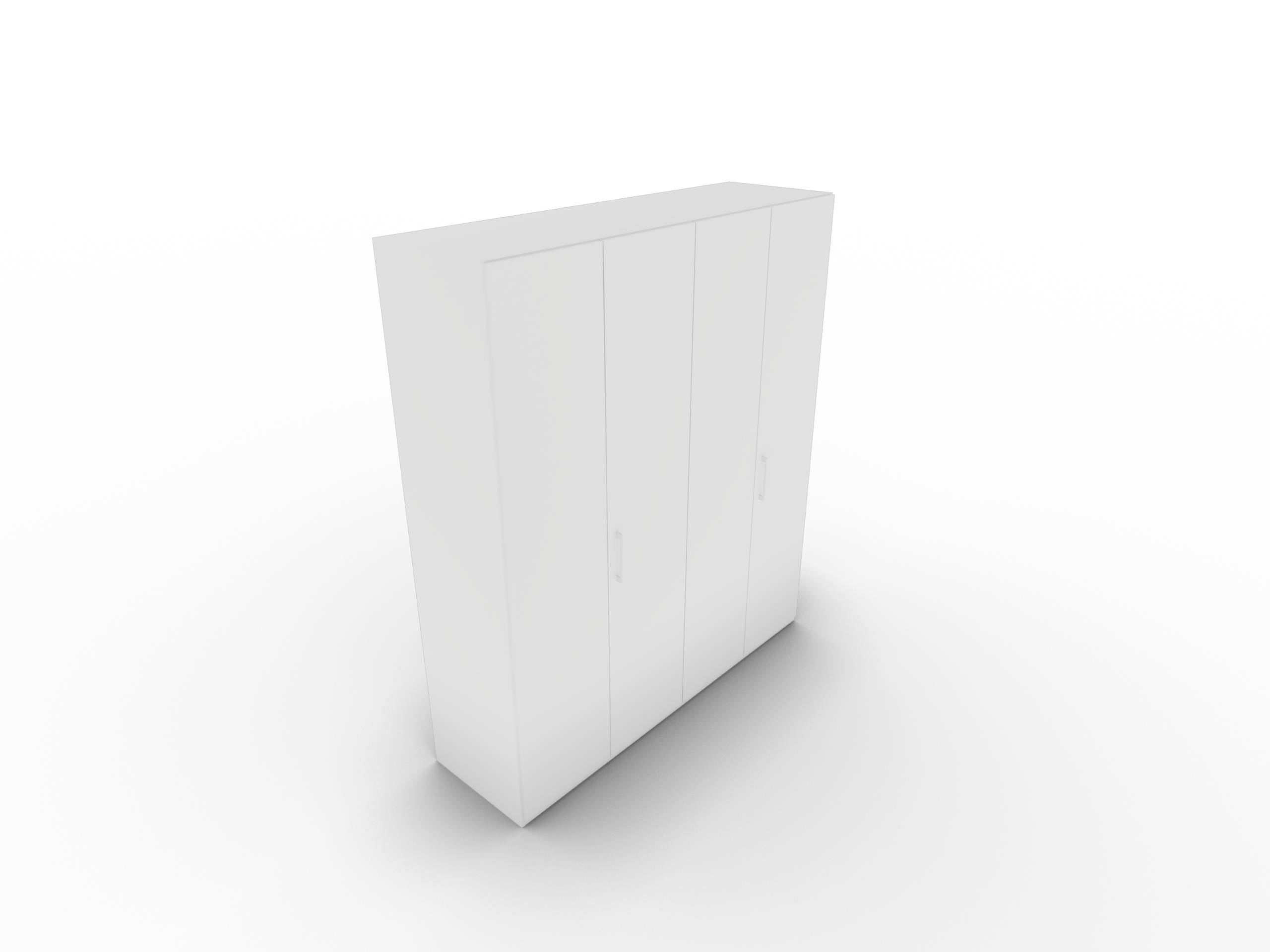 Disselkamp CD Studioline Kleiderschrank 4-trig Lack weiss