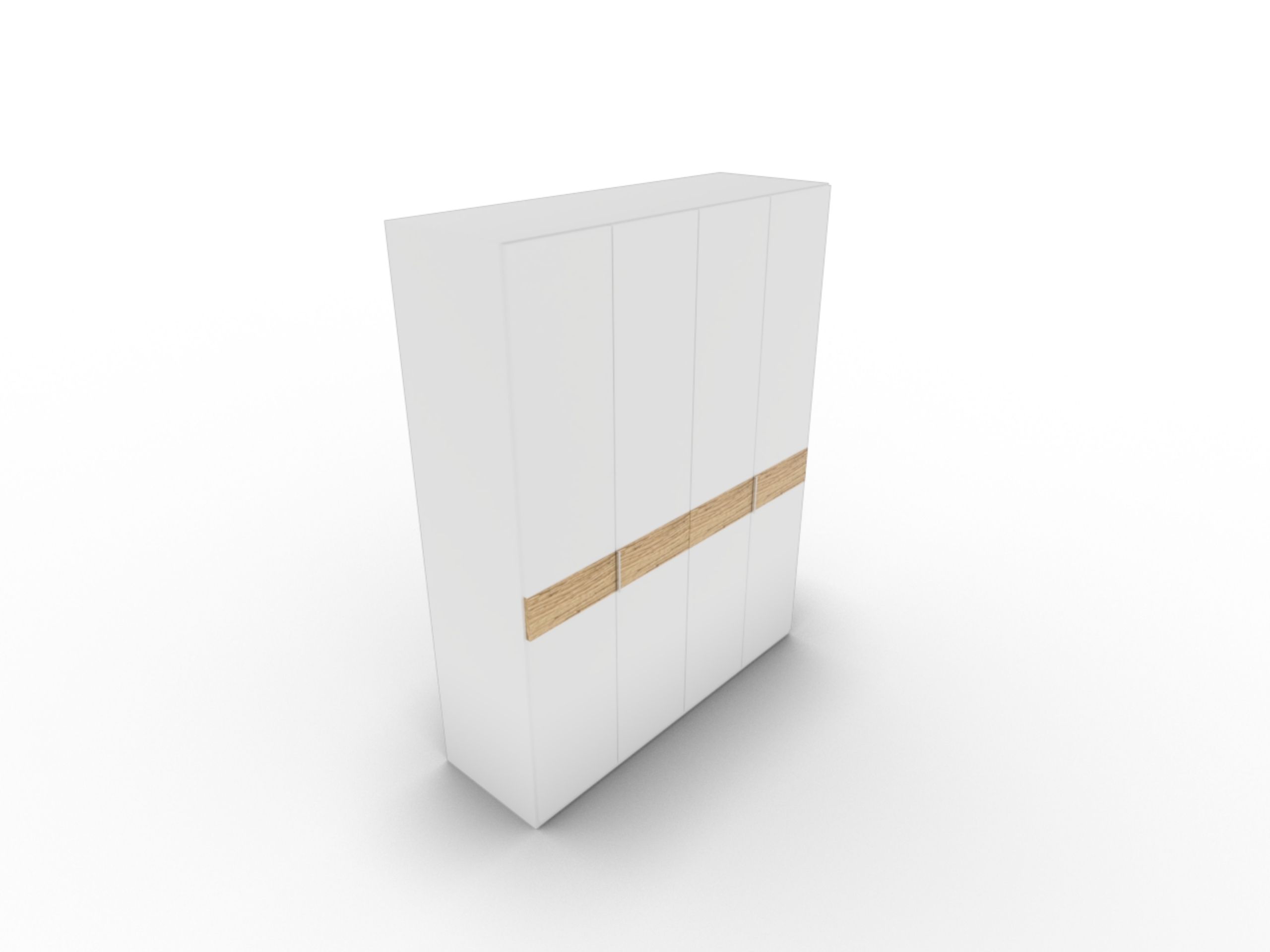 Disselkamp CD Studioline Kleiderschrank BB 4-türig Lack weiss