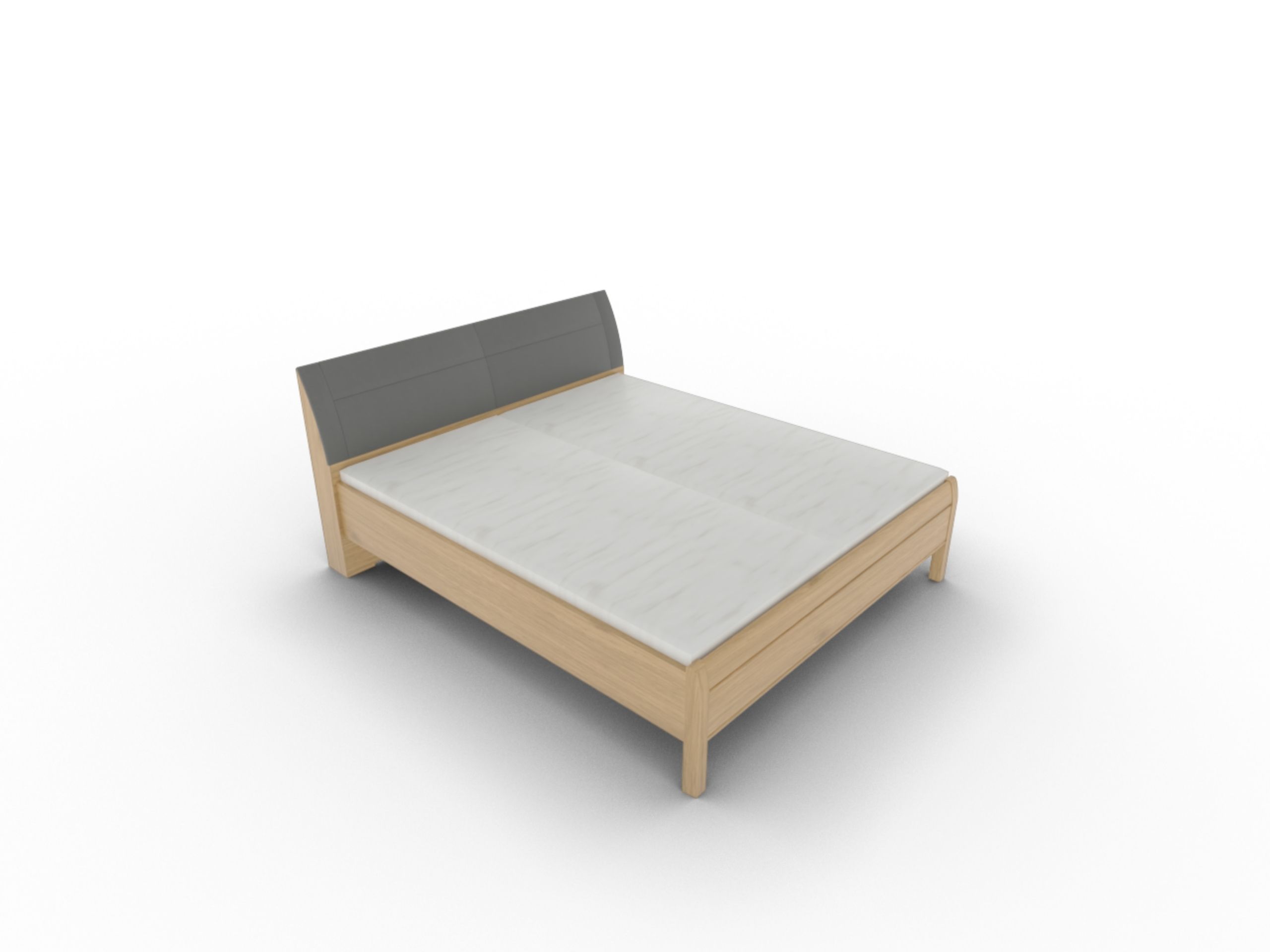 Disselkamp Doppelbett KT Polster Bogen_Wildeiche