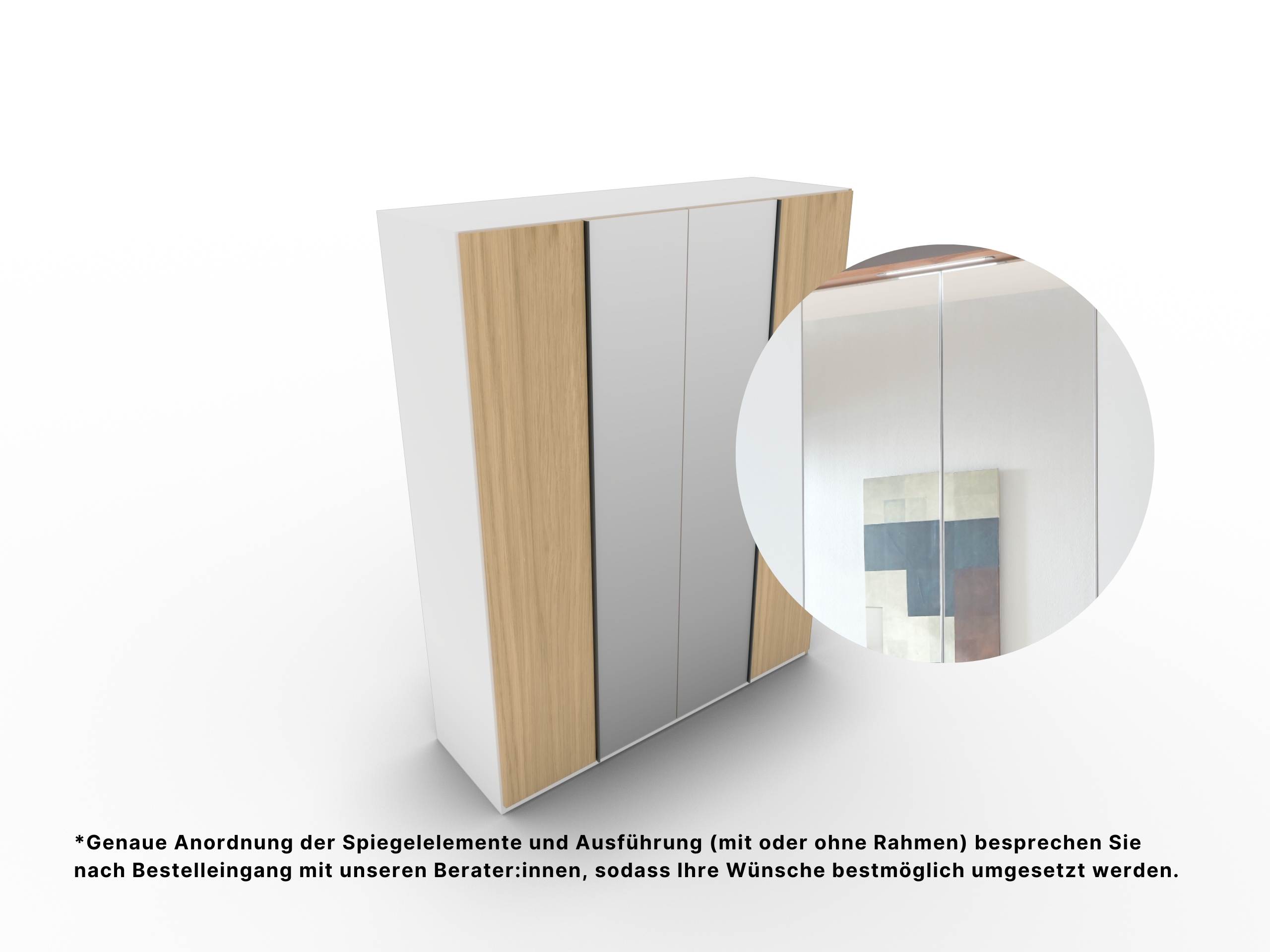 Spiegel Drehtürenschrank