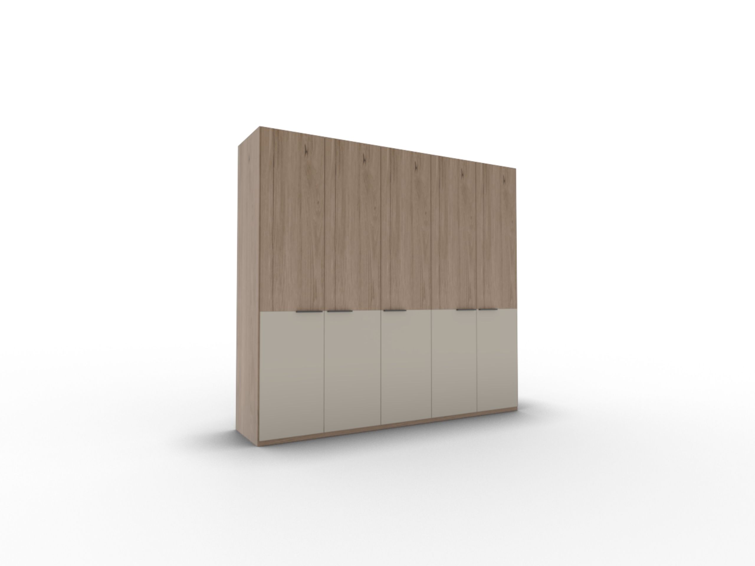 Disselkamp Cuneo Kleiderschrank 5-tuerig_Lack Taupe