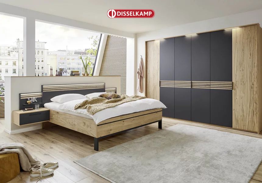 Millieubild eines Schlafzimmer der Marke Disselkamp Produktserie Cabrillo 