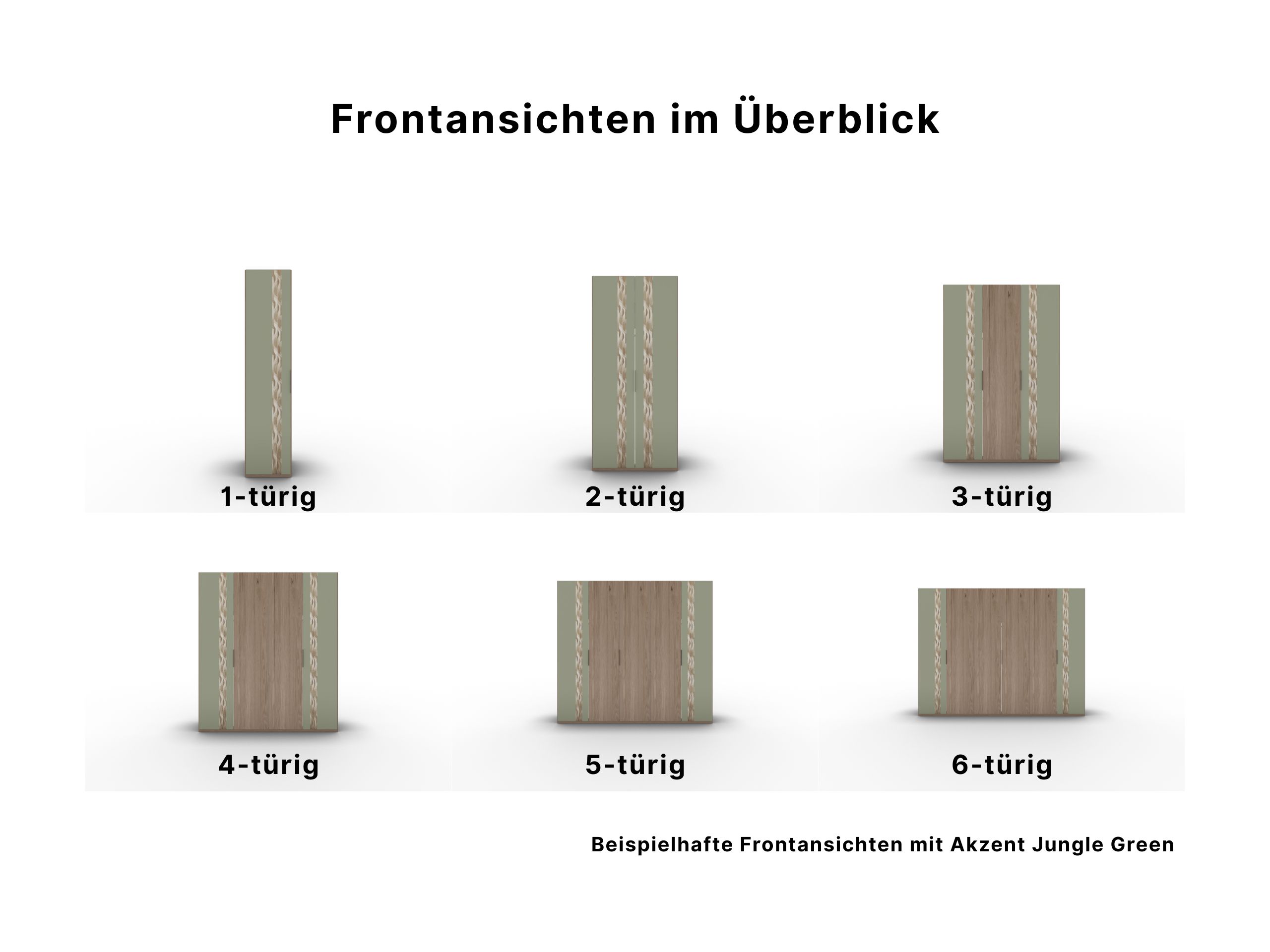 Frontansichten im Überblick Callao Schrankfront 1