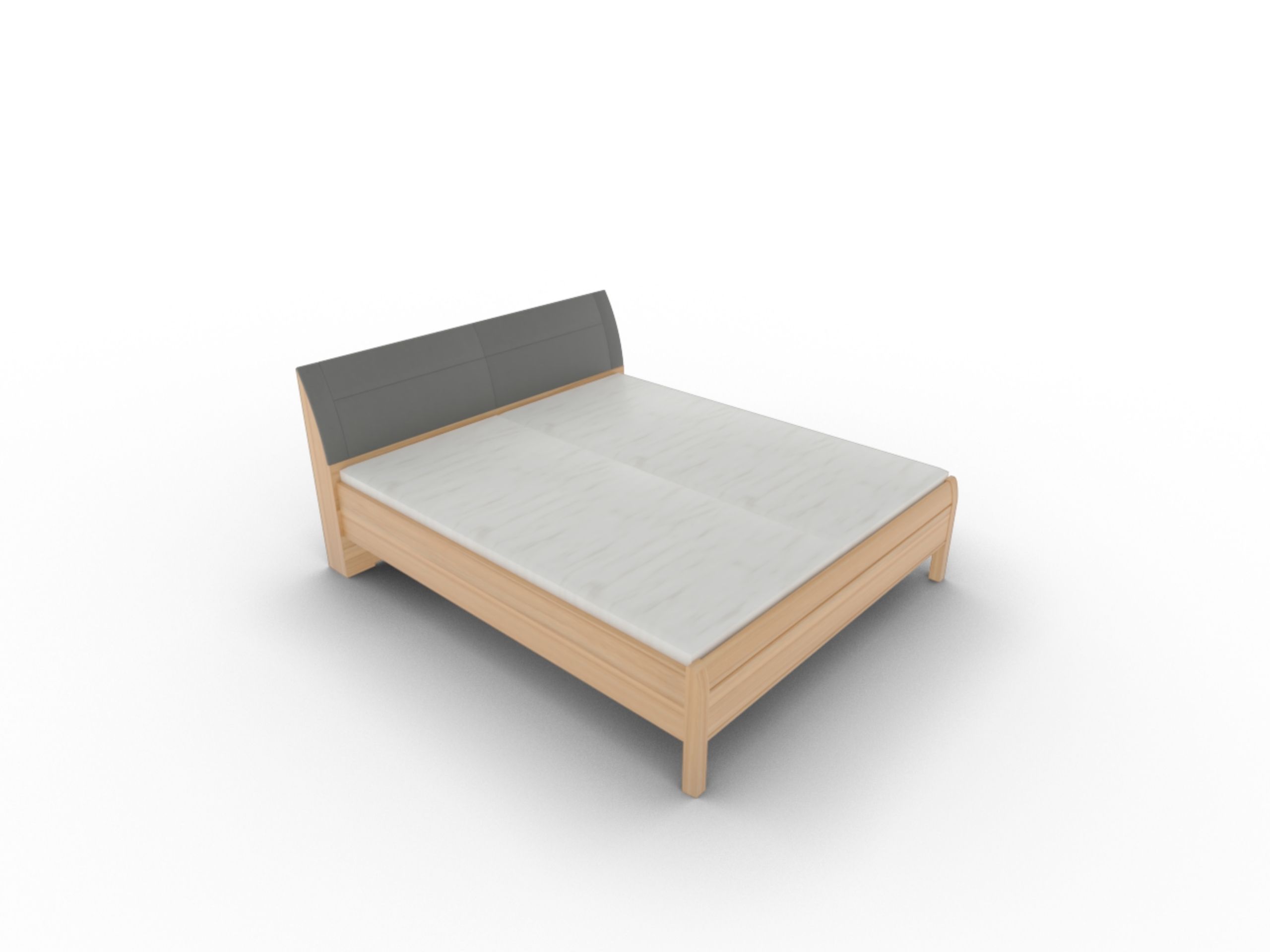 Disselkamp Doppelbett KT Polster Bogen_Kernbuche