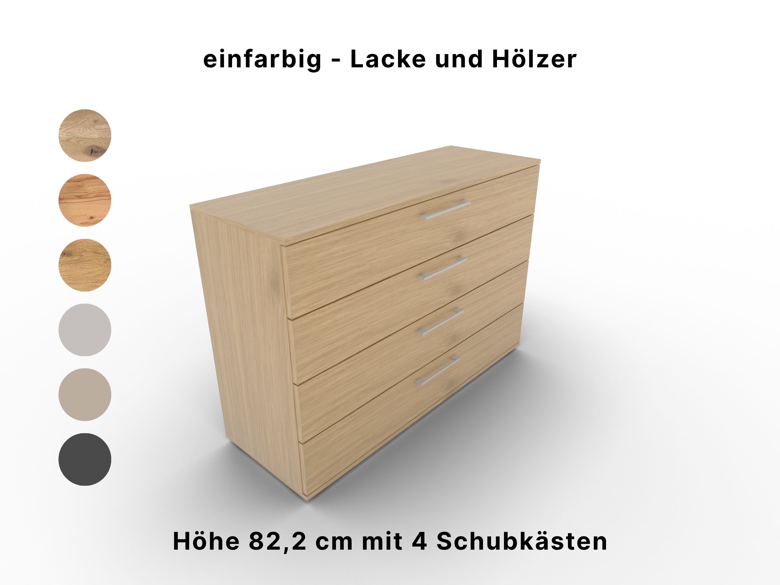 Disselkamp Schubkastenkommode Lacke und Hölzer 120er (2)
