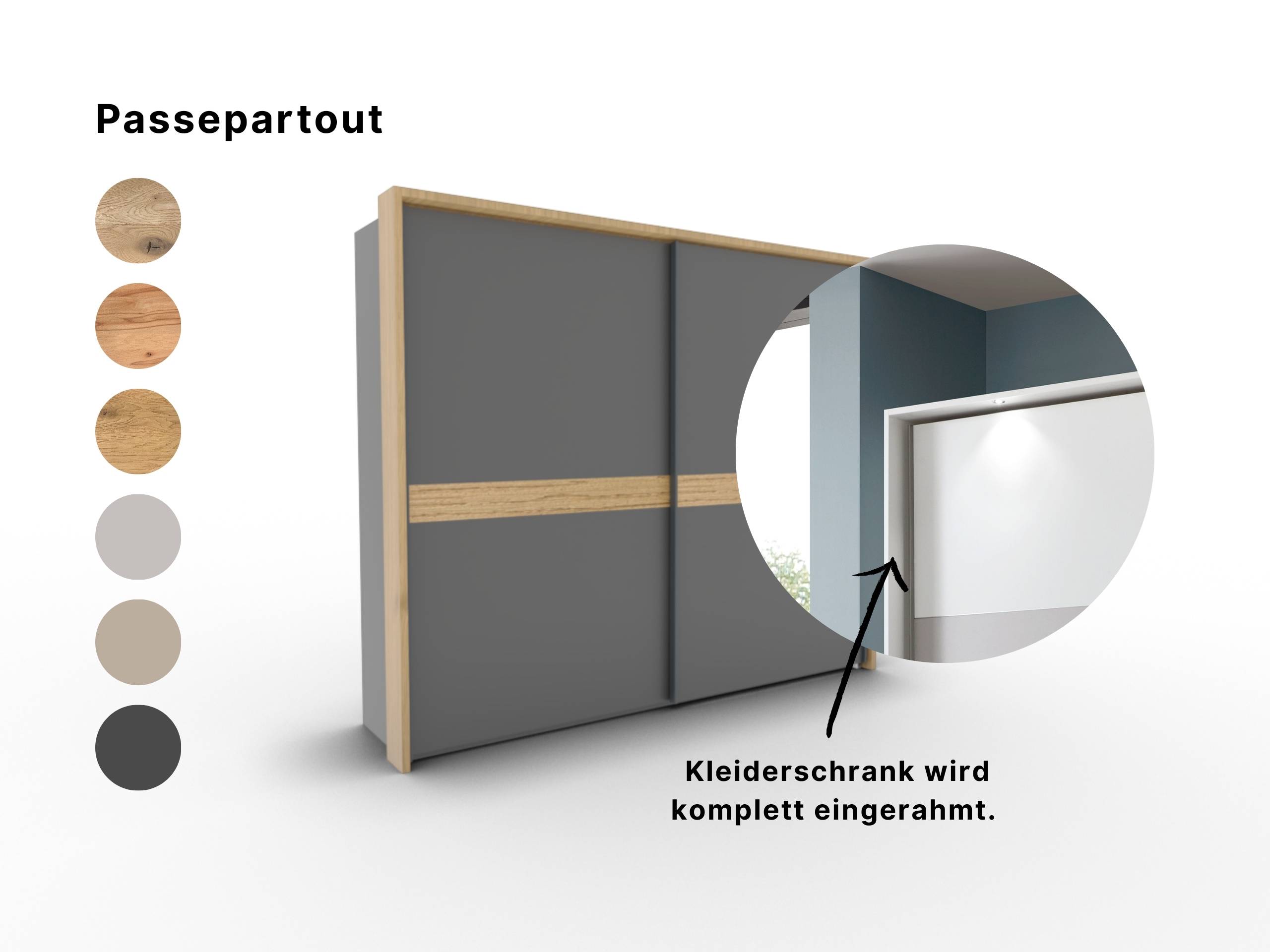 Disselkamp CD Studioline Schwebetuerenschrank Passepartout