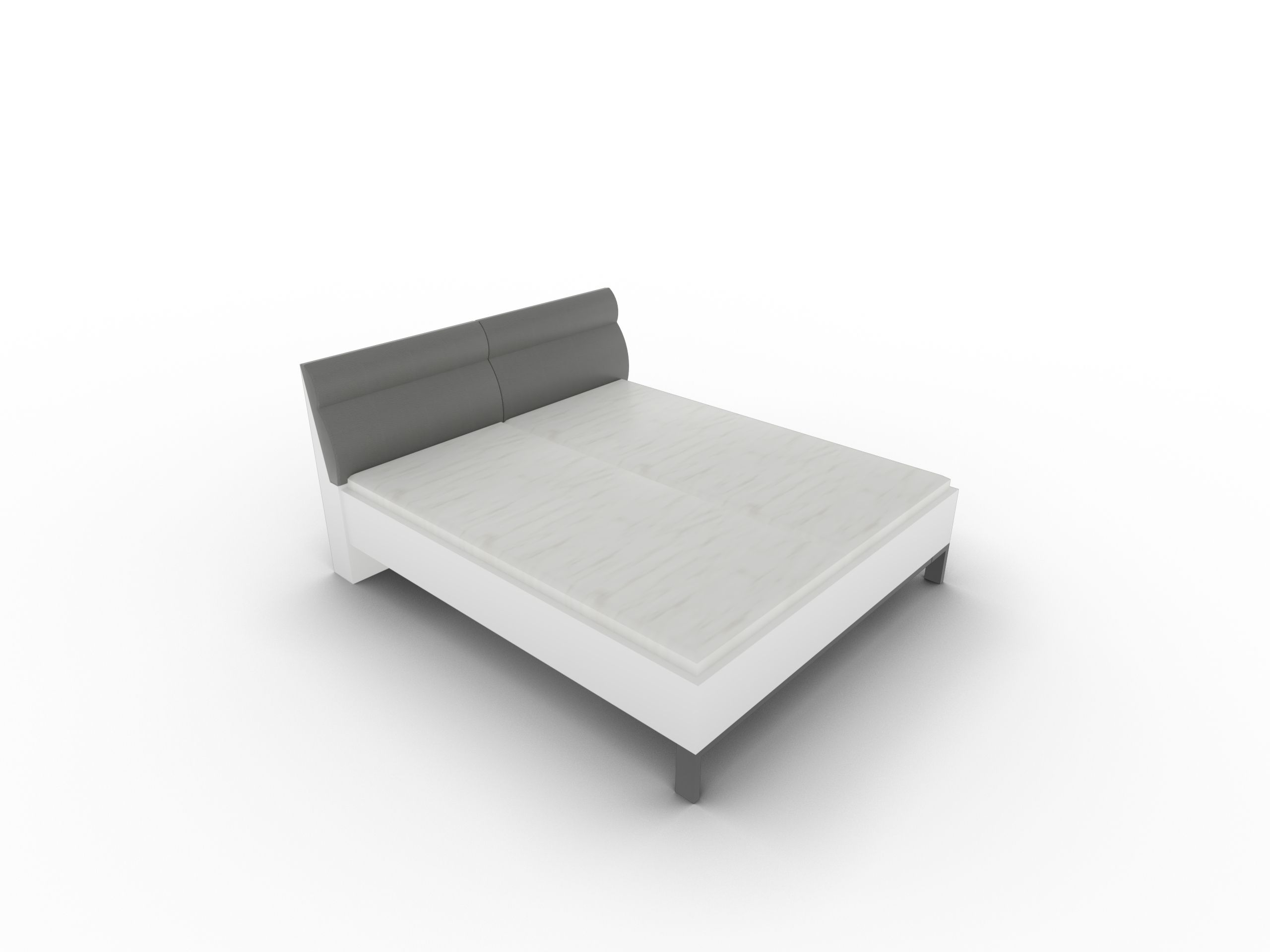 Disselkamp Doppelbett Polsterkopfteil Rondo Wei Lack PG 1 862338