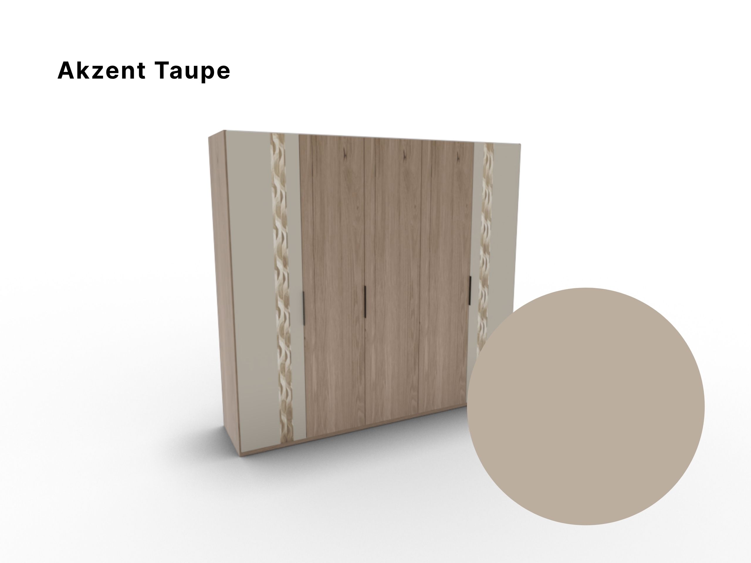 Disselkamp Kleiderschrank Callao 5-turig_Schrankfront 1_Akzent Taupe