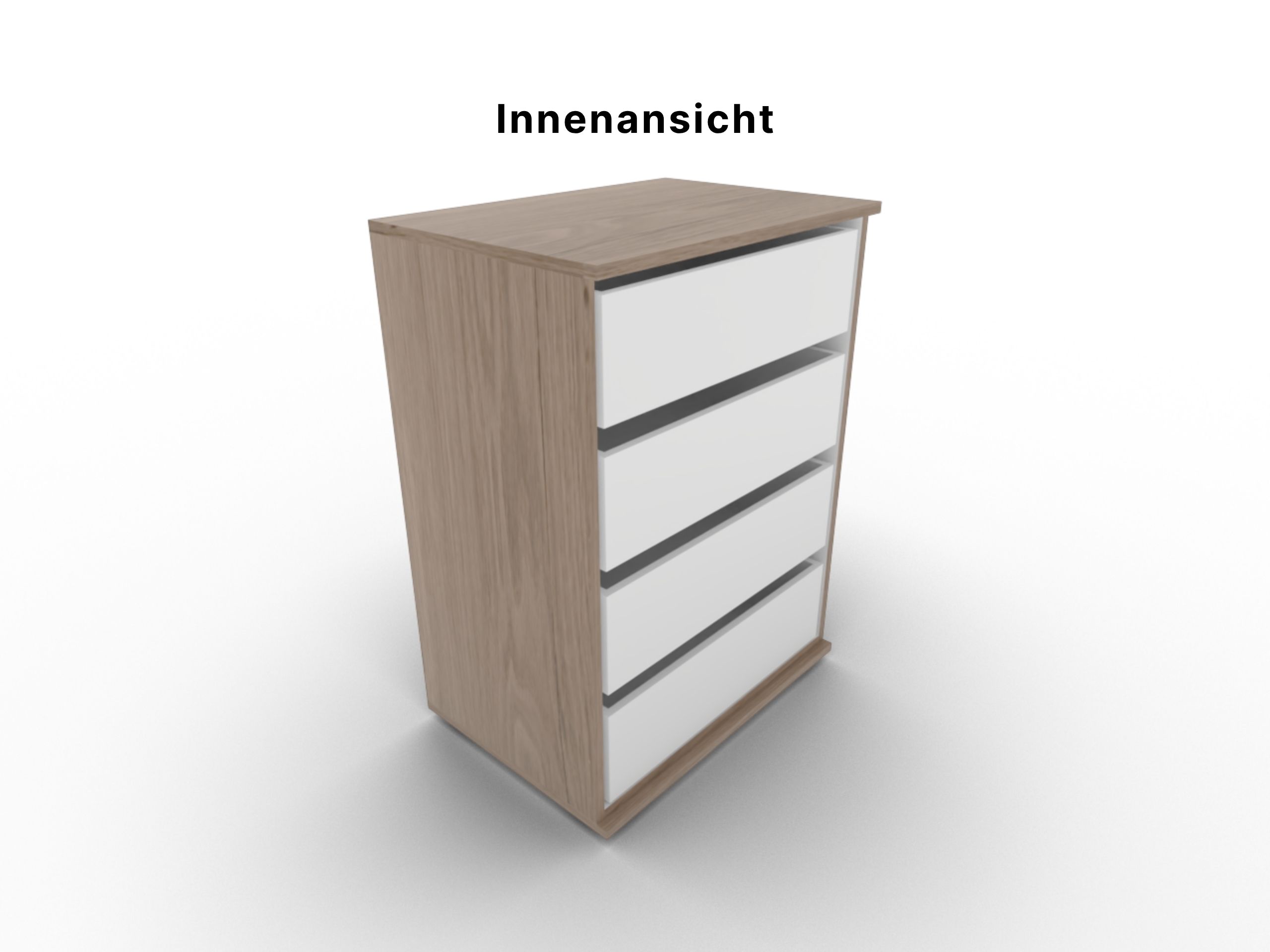 Disselkamp Callao Schubkastenkommode 4 SK 60er_Innenensicht