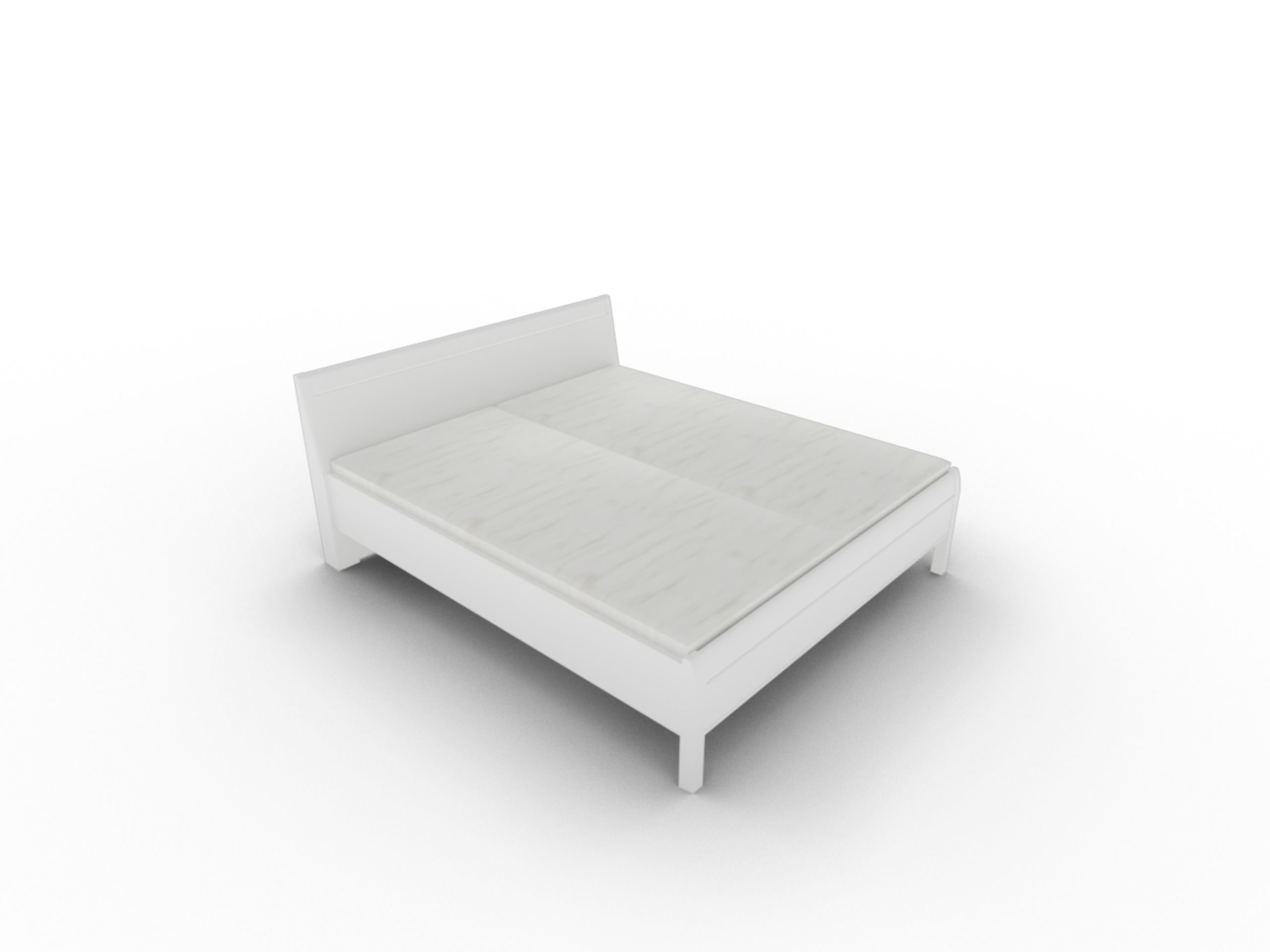 Disselkamp Doppelbett KT Rahmen_Lack Weiss