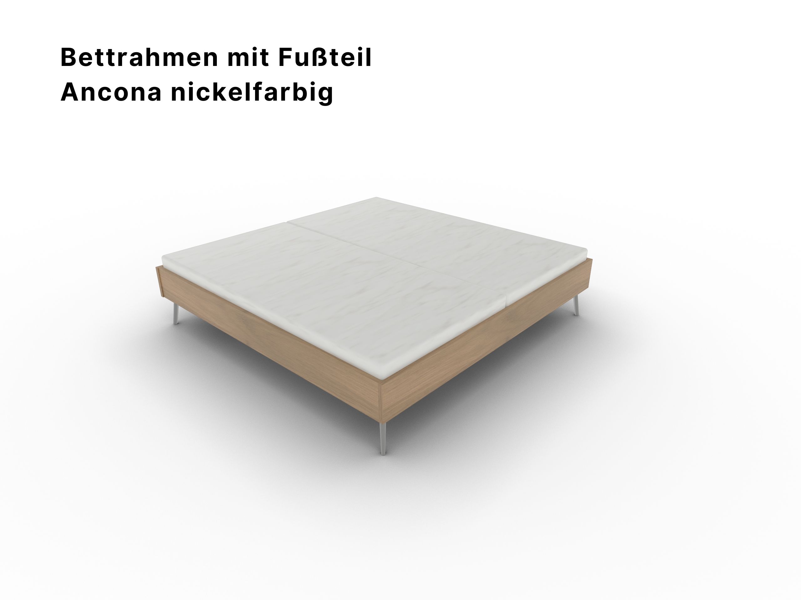 Disselkamp Bettensystem Futonbett Balkeneiche Metalfuss Nickel (2)