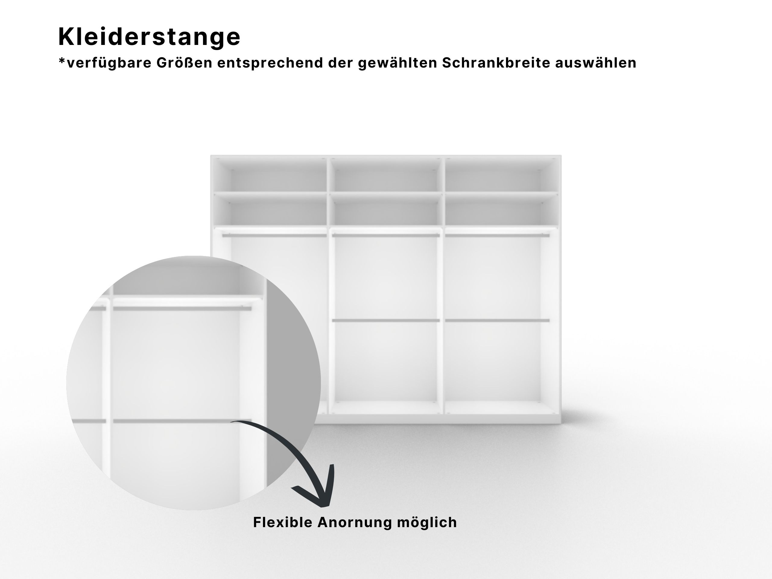 Disselkamp Cuneo Kleiderschrank Zubehoer_Kleiderstange
