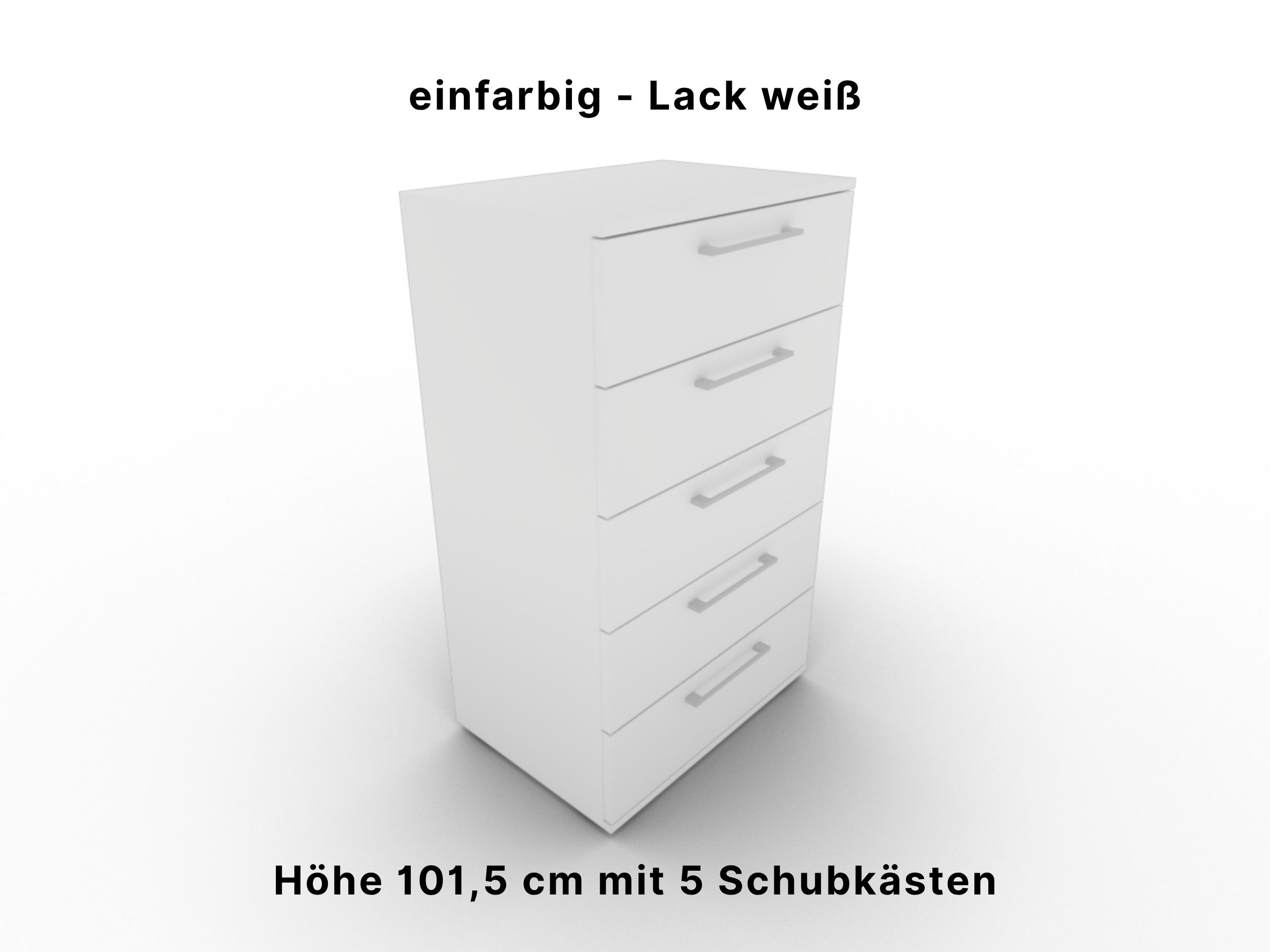 Disselkamp Kommode Schubkasten Lackwei 5SK