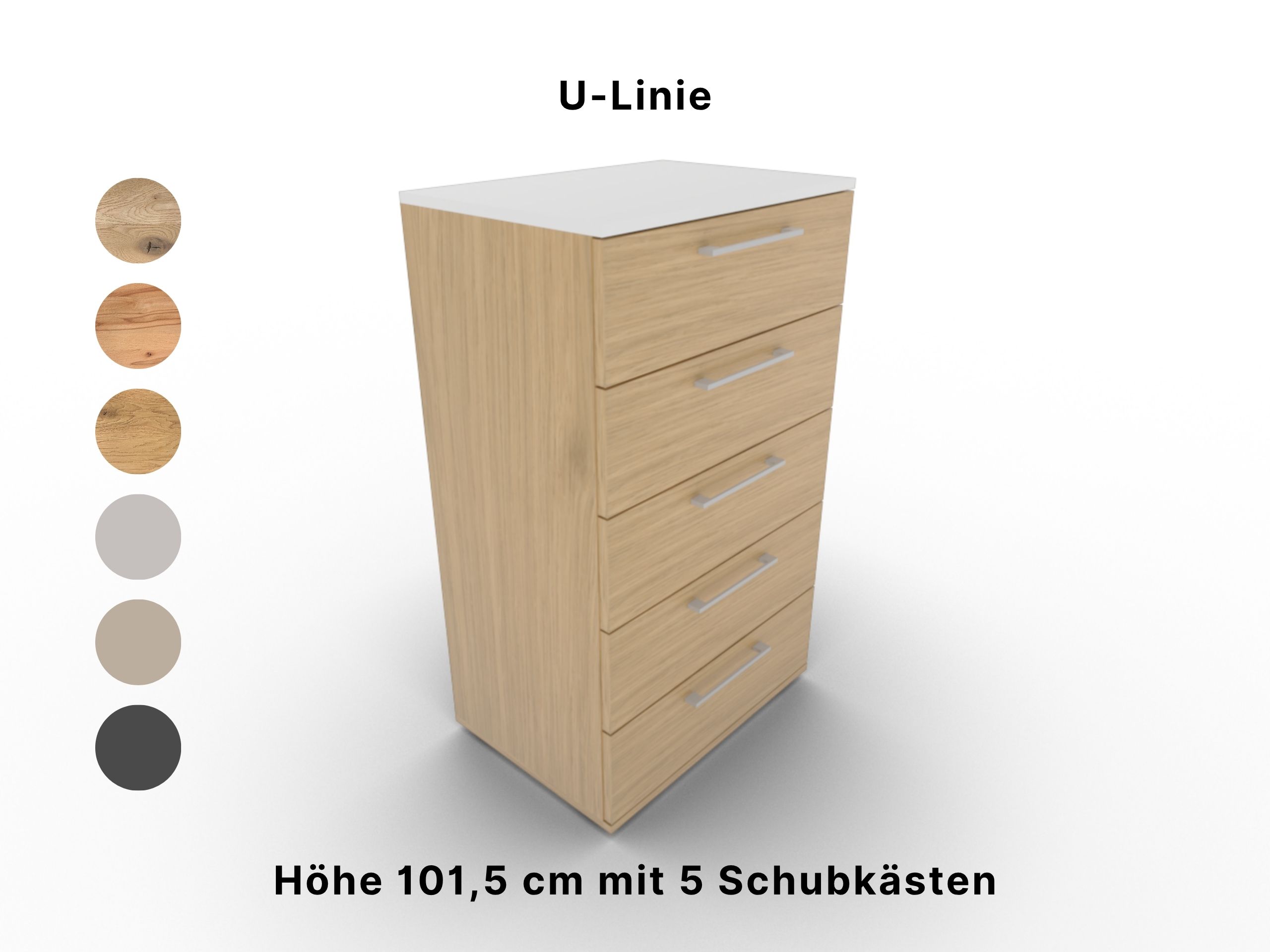 Disselkamp Kommode Schubkasten U-Linie 5SK