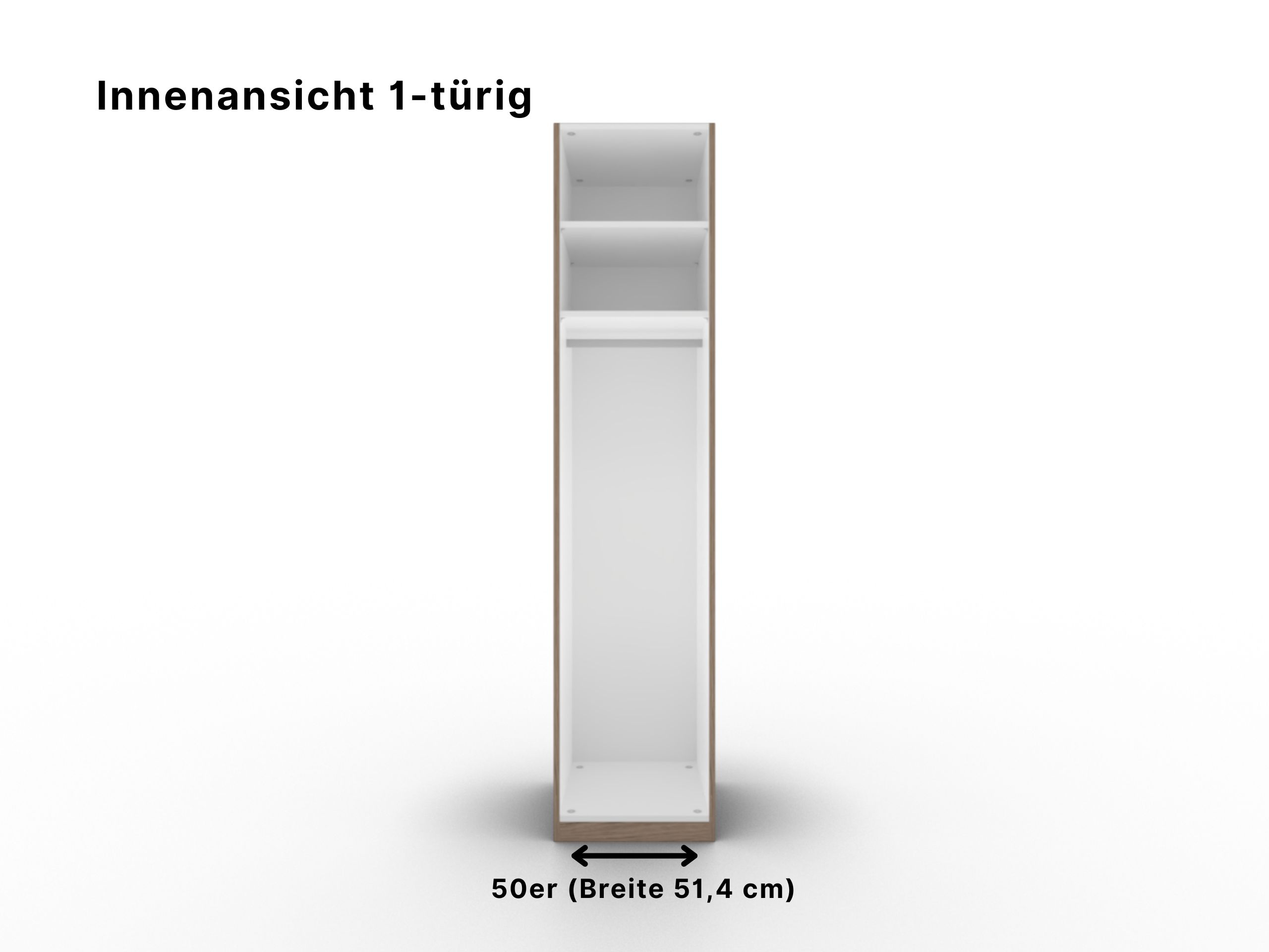 Innenansicht Kleiderschrank Callao 1-türig