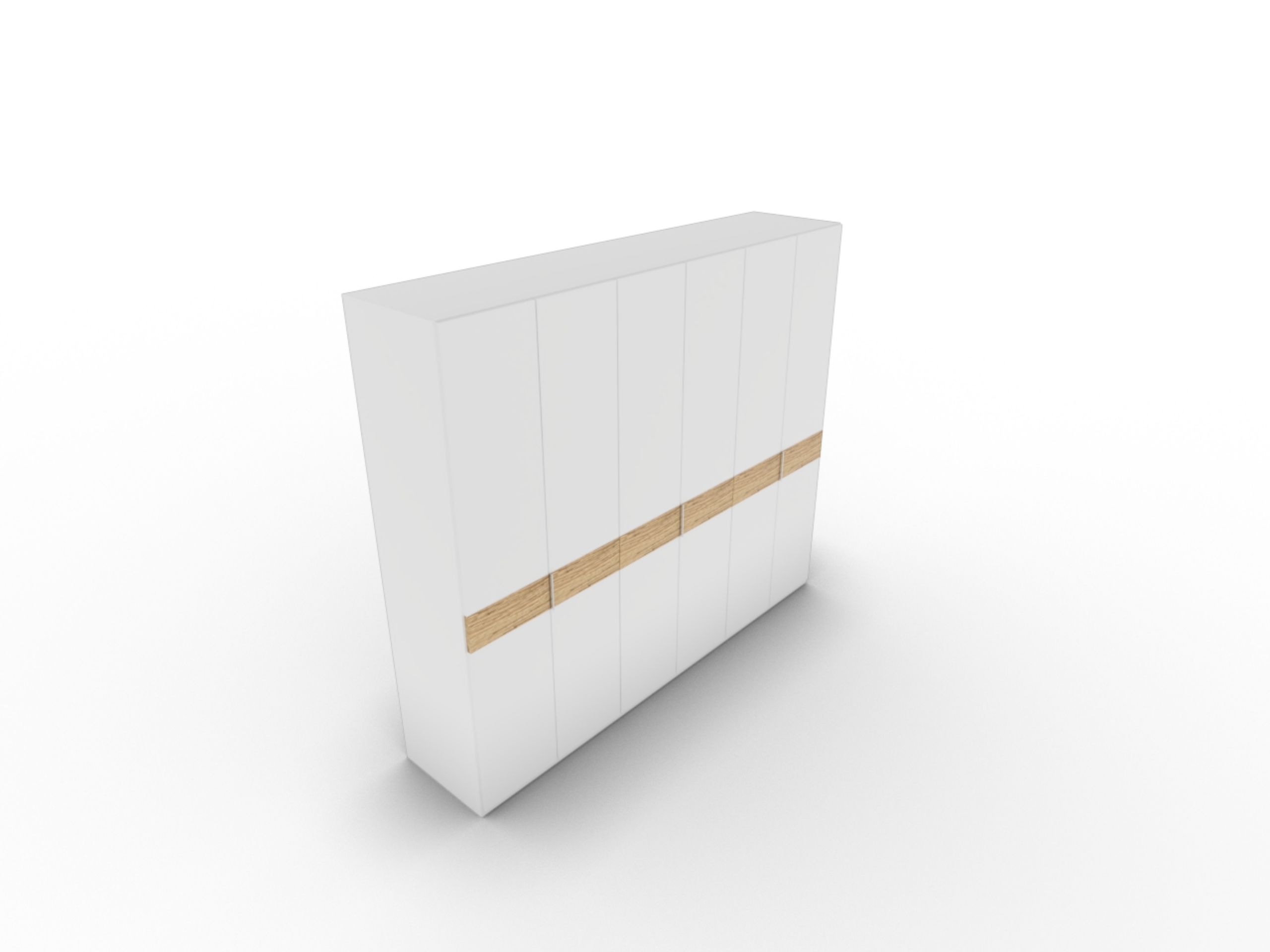 Disselkamp CD Studioline Kleiderschrank BB 6-türig Lack weiss