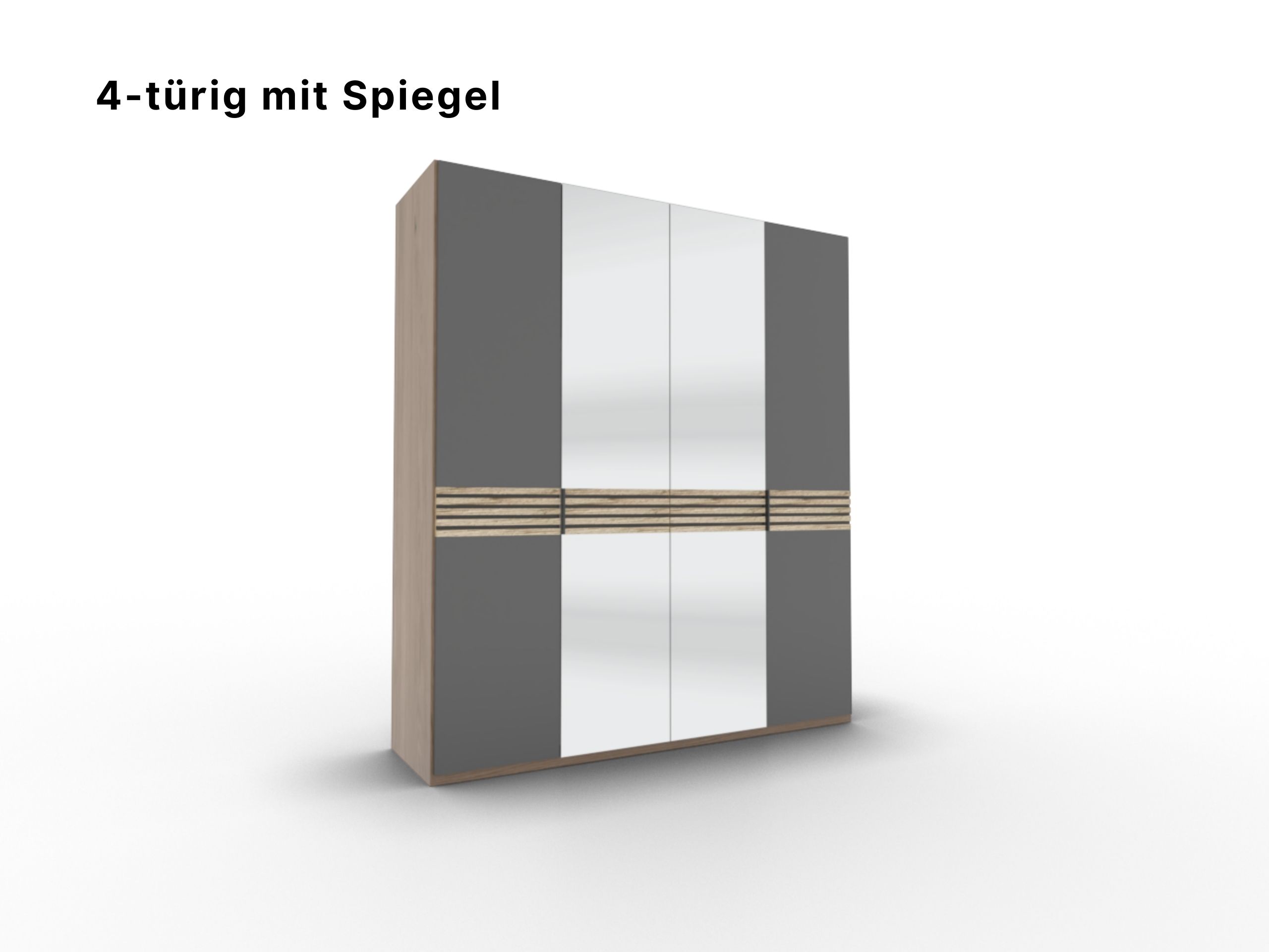 Disselkamp Cabrillo Schrankftont 3 4-tuerer Spiegel