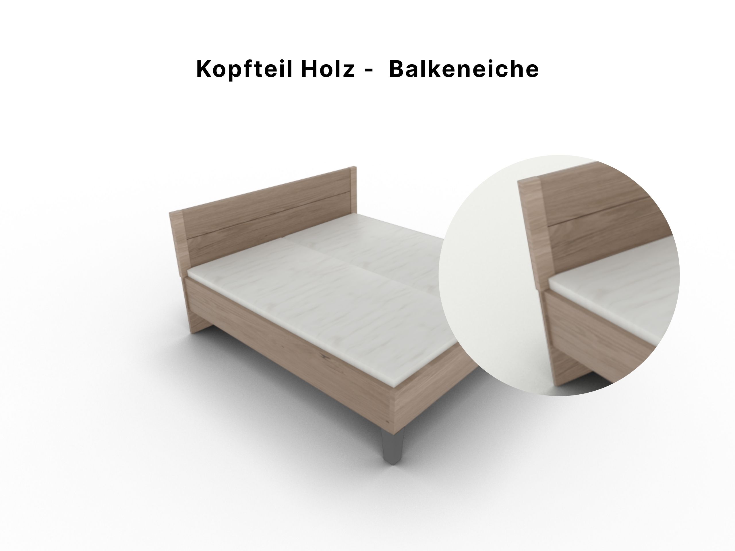 Disselkamp Callao KTH Doppelbett Balkeneiche