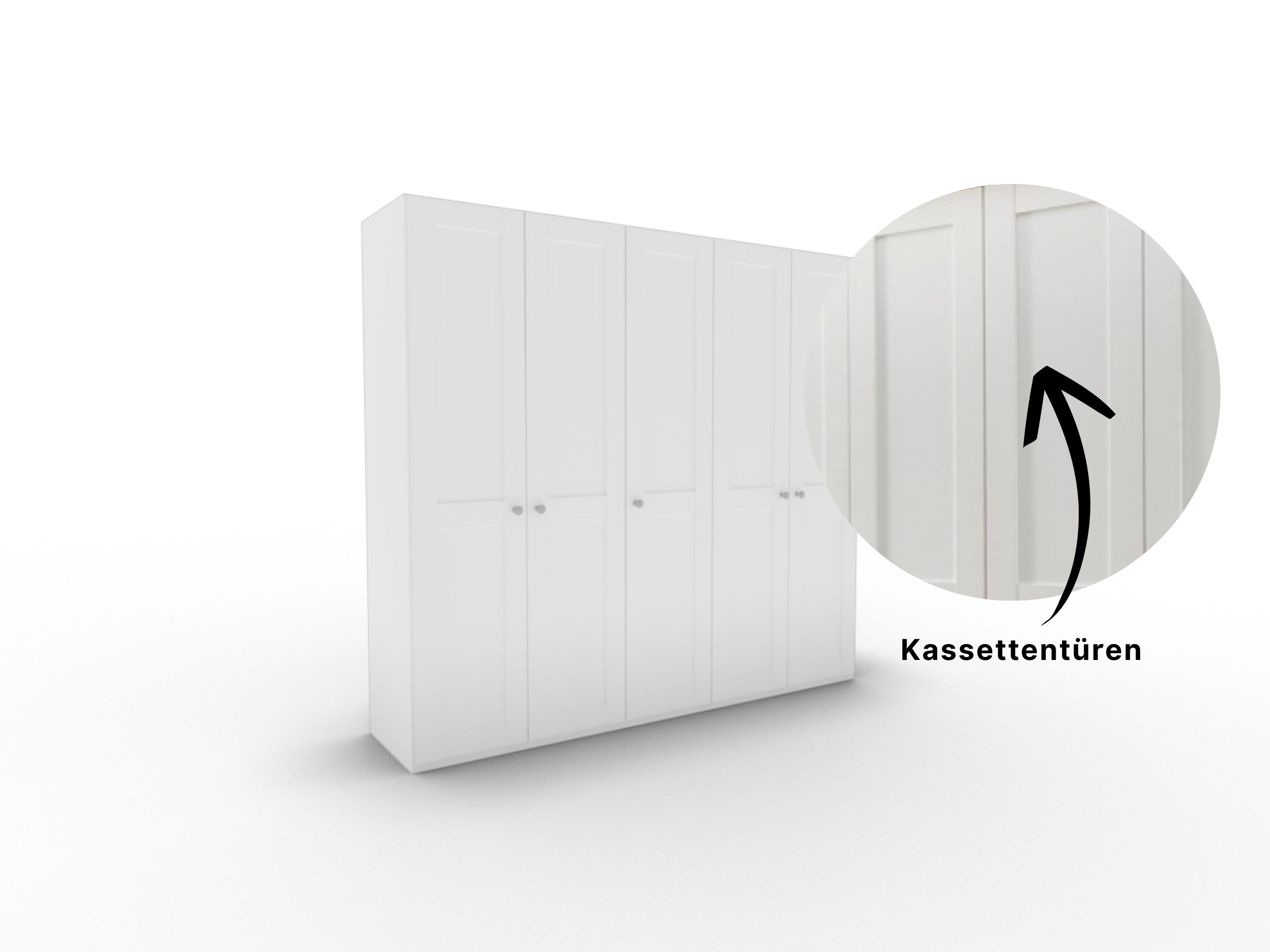 Disselkamp Castellino Kleiderschrank Kassettentueren 5T (2)