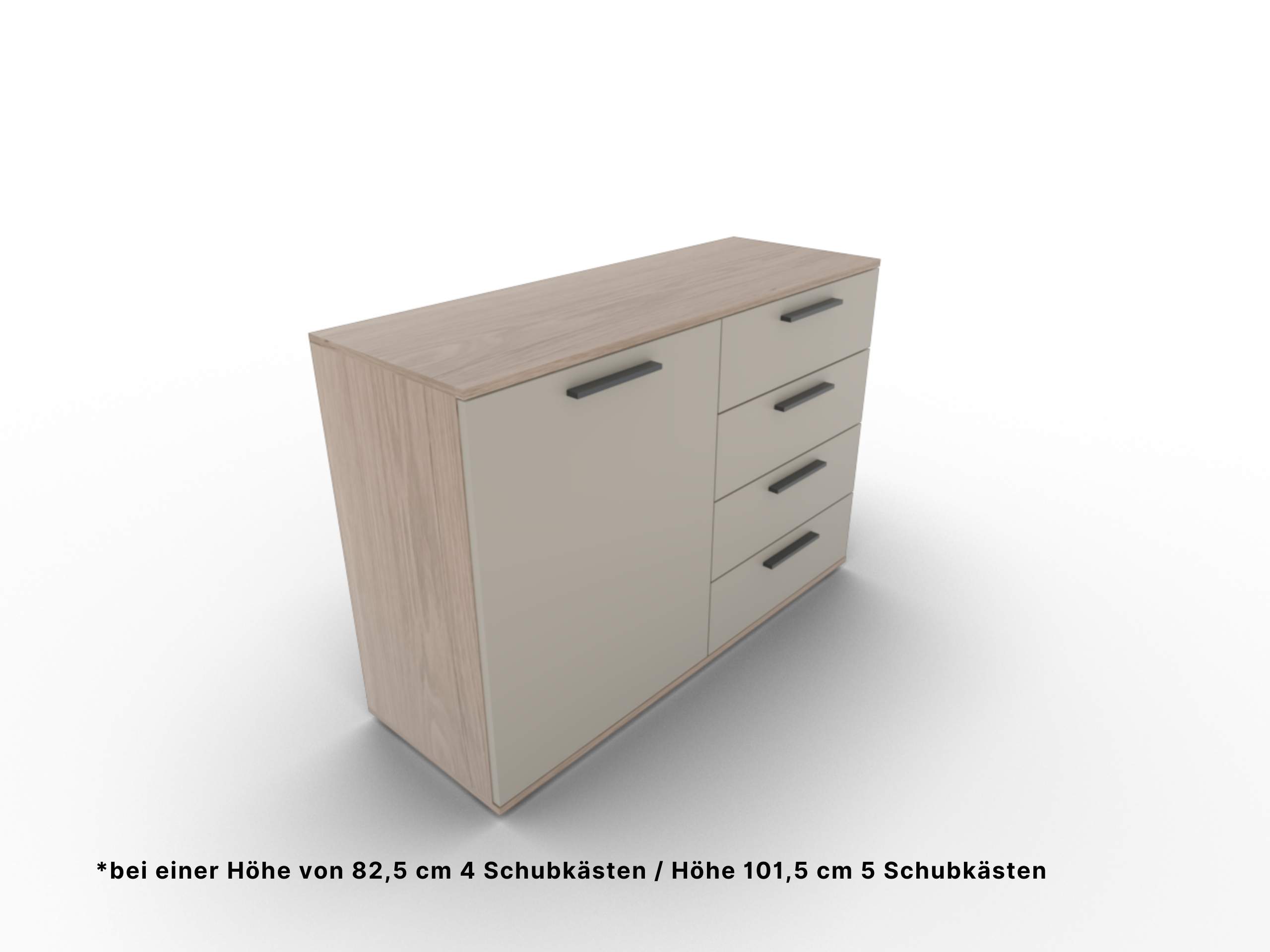 Disselkamp Cuneo Kombikommode O-Linie_Lack Taupe