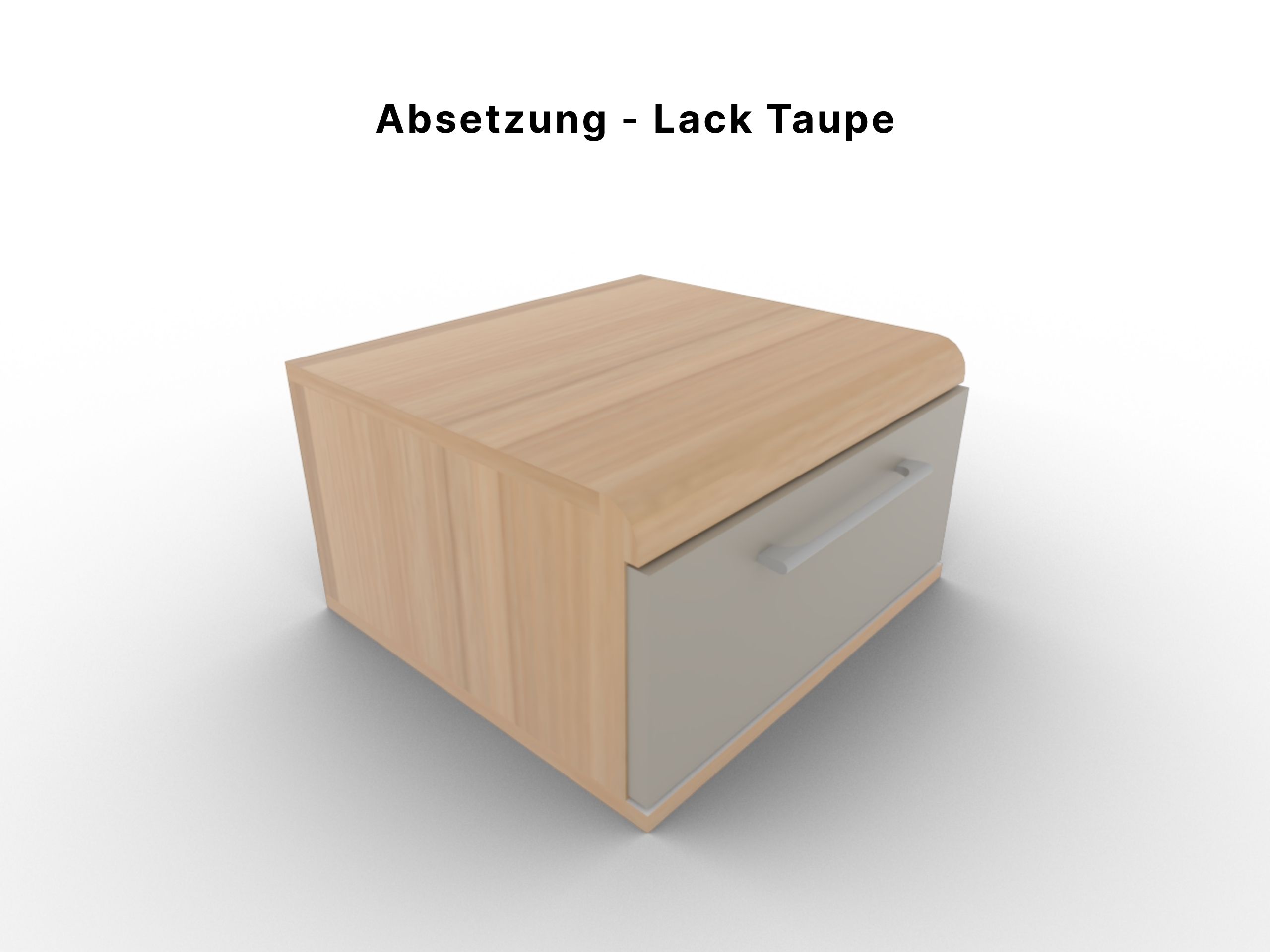Disselkamp Comfort V Hängekonsole Kernbuche Absetzung Lack Taupe