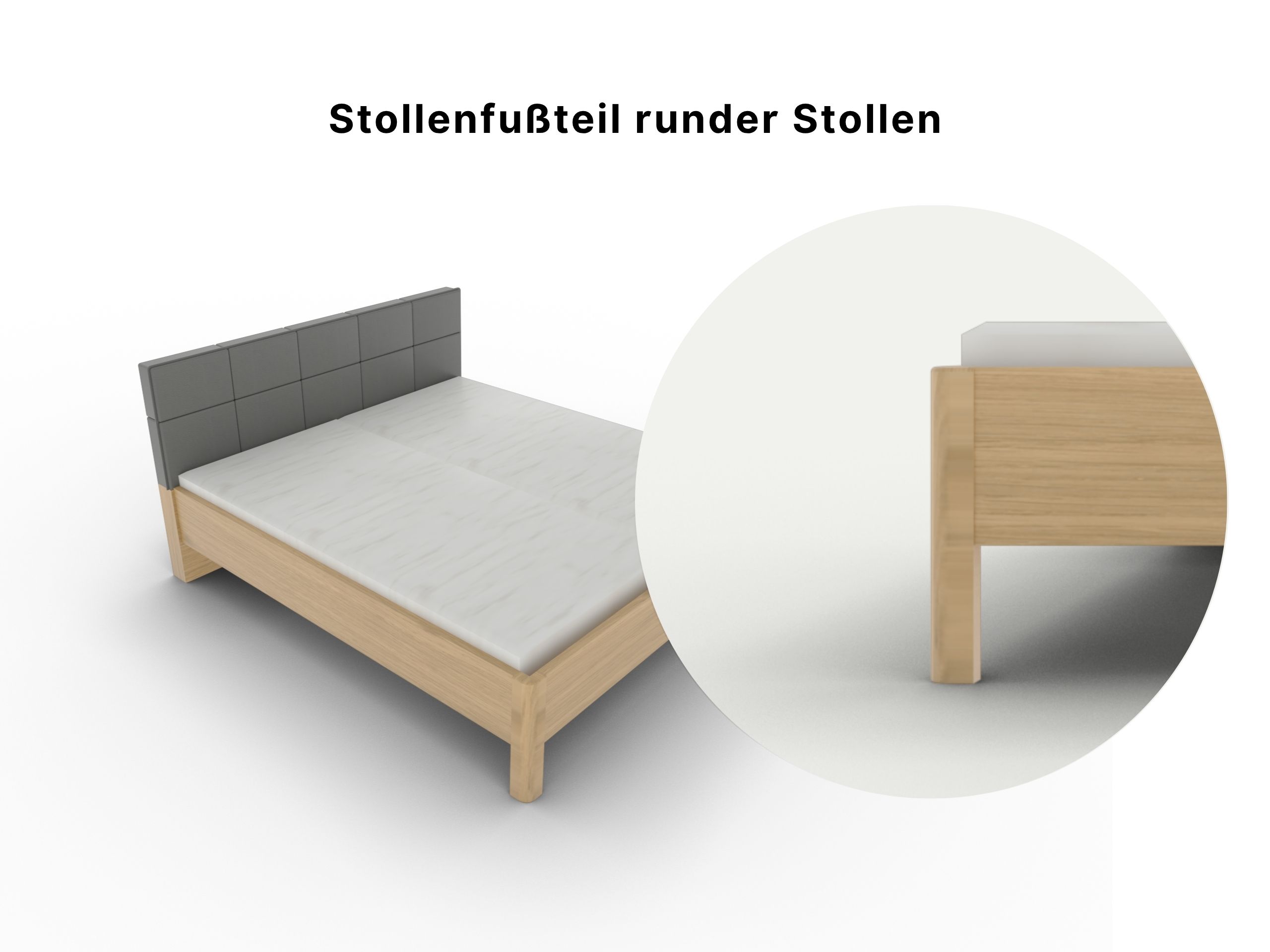 Produktbilder Disselkamp Doppelbett Futeil_Stollenfußteil rund