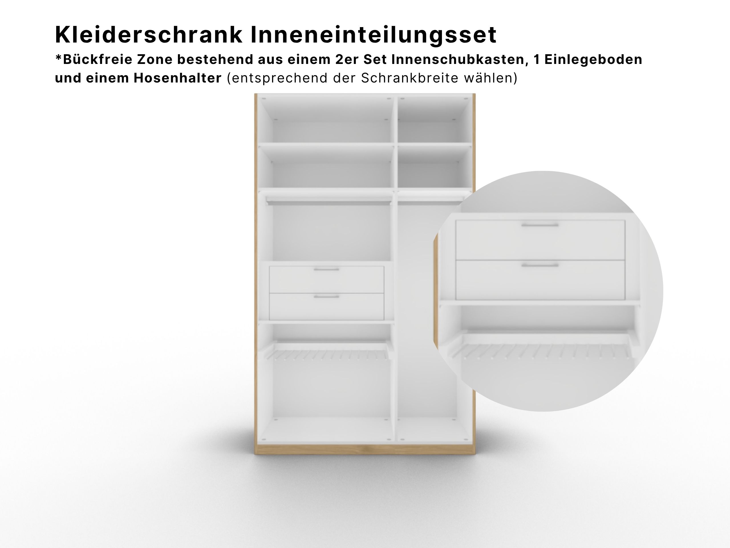 Kleiderschrank Inneneinteilungsset