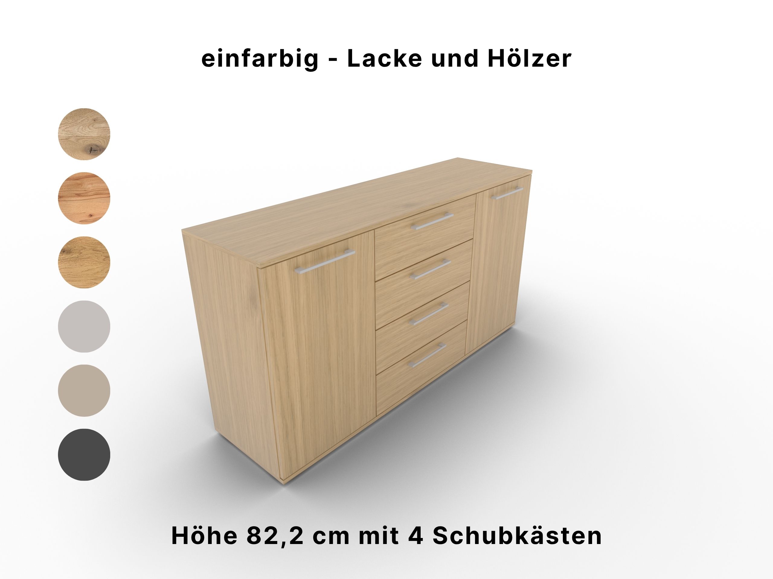 Disselkamp Superkombikommode 4SK  einfarbig Wildeiche (2)