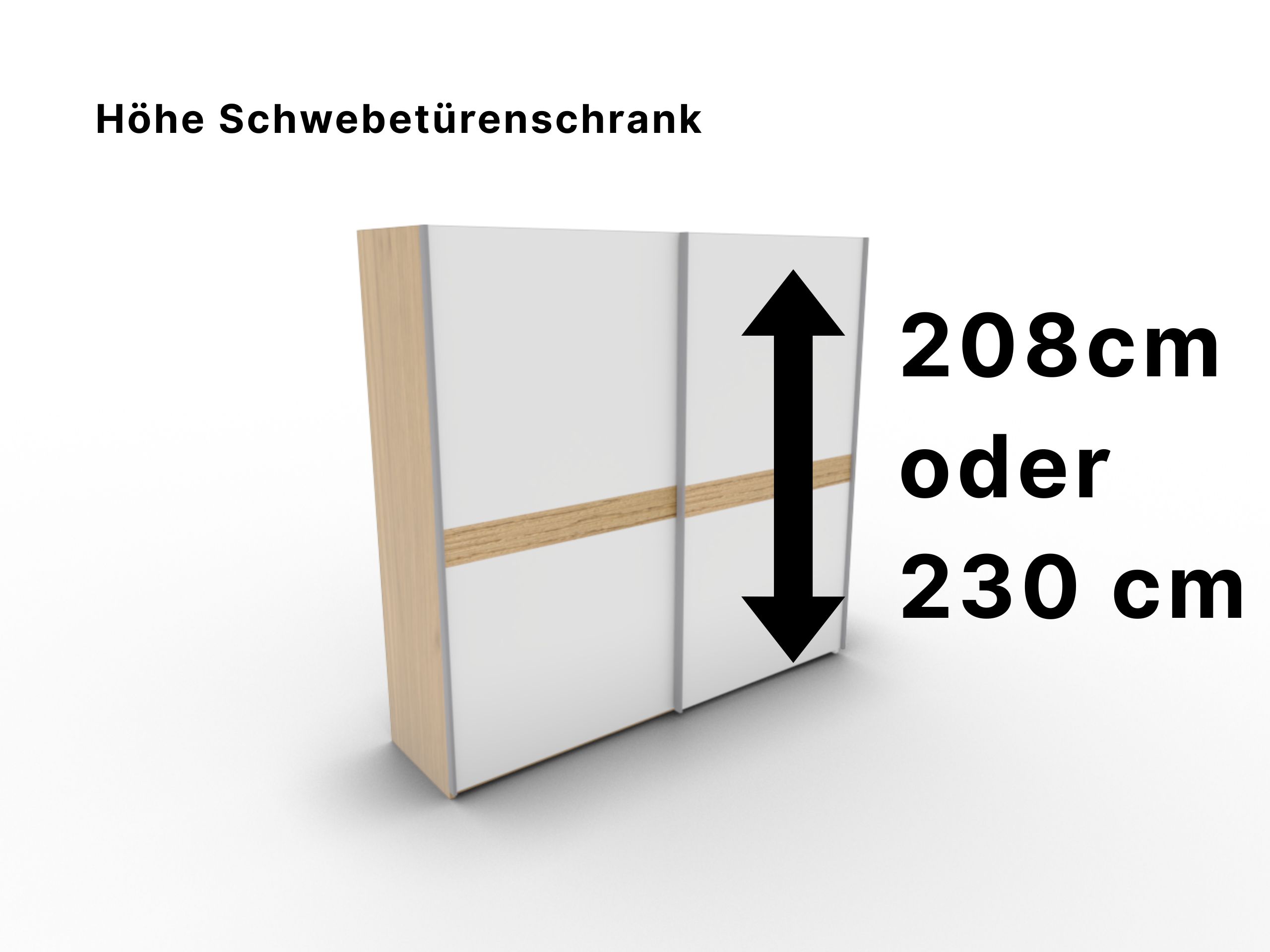 Disselkamp CD Studioline Schwebetuerenschrank Hohe 208 _ 230 cm wählen