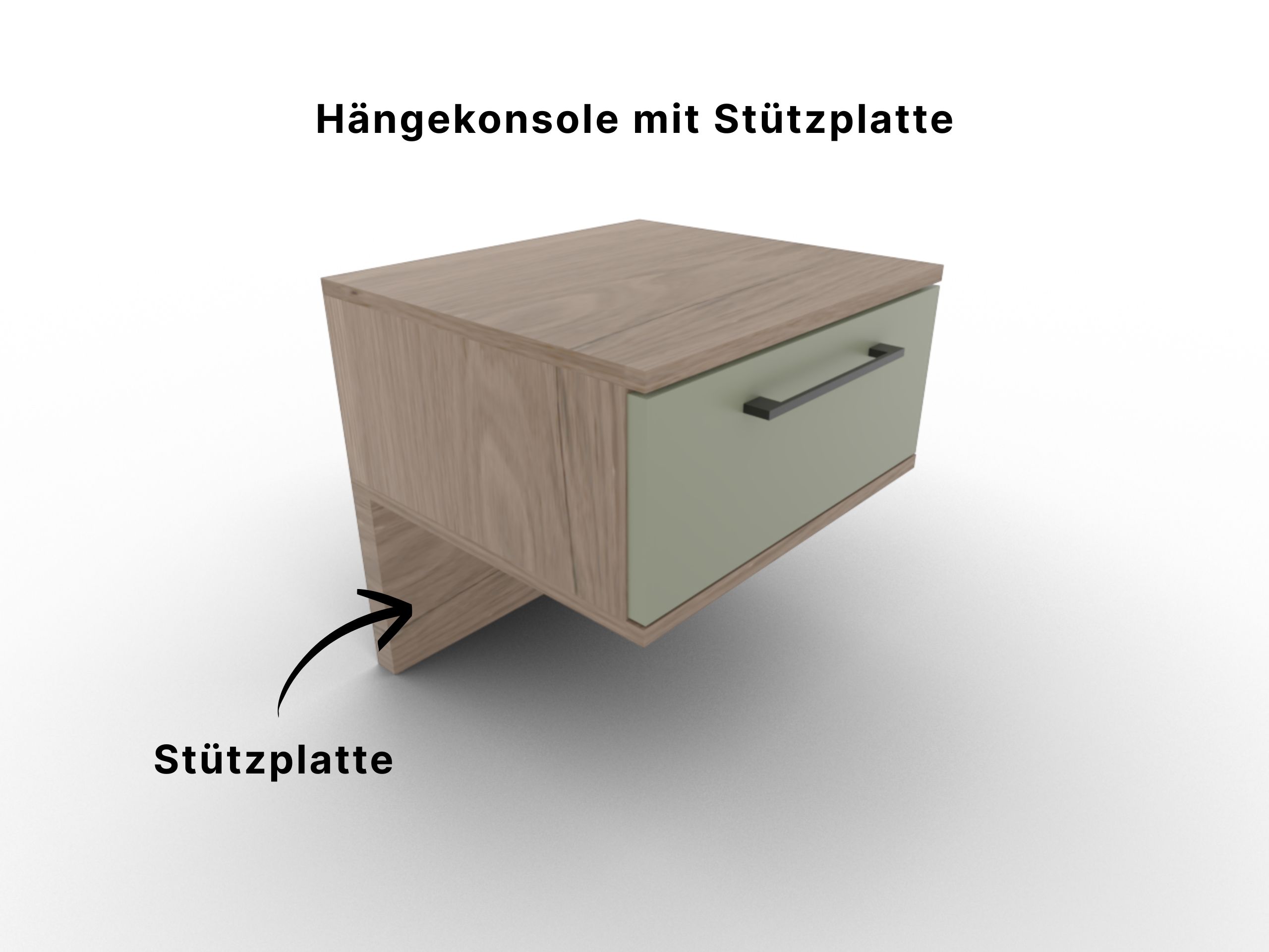 Disselkamp Callao Hängekonsole 1 Schubkasten mit Stützplatte