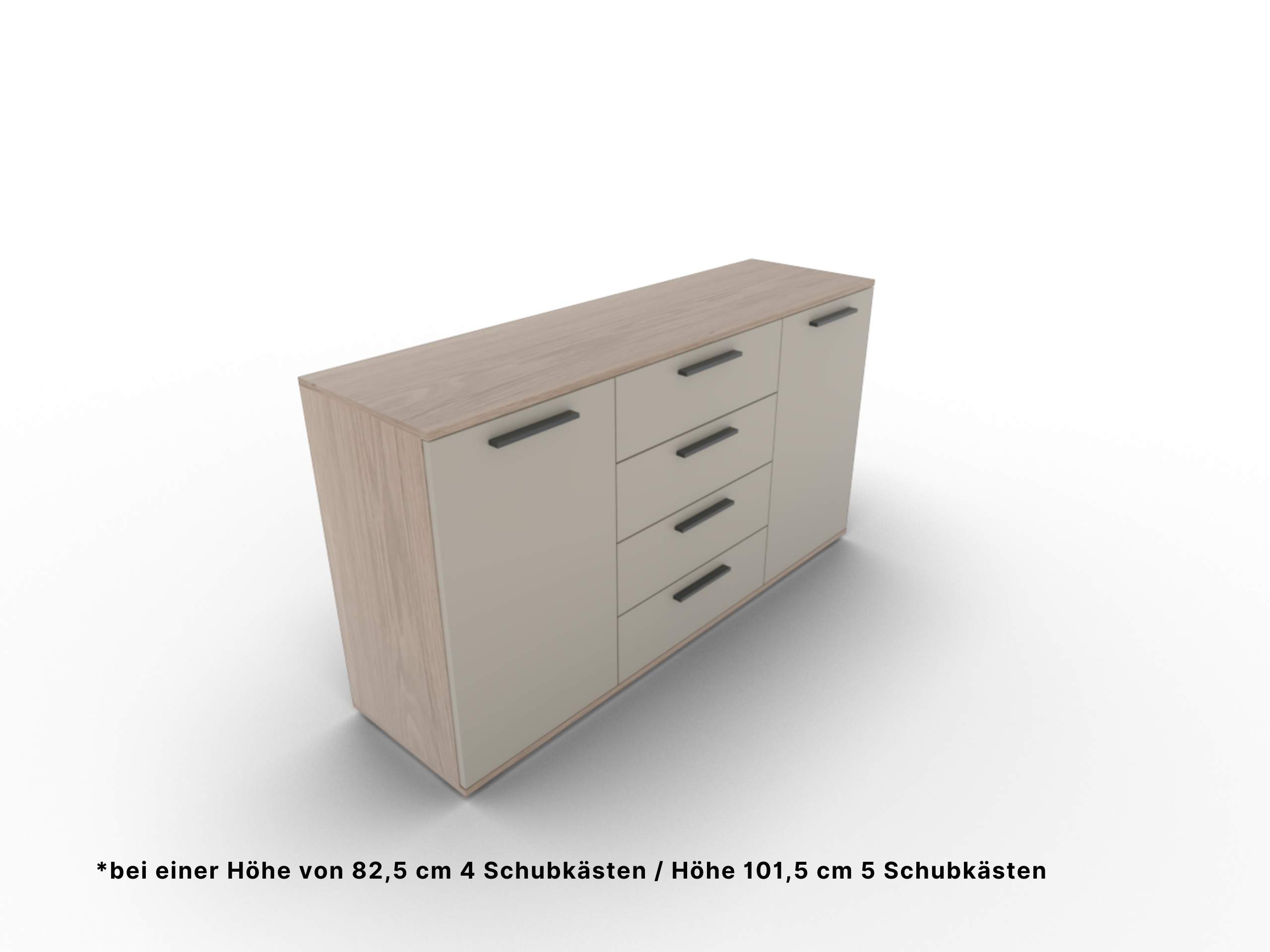 Disselkamp Cuneo Superkombikommode O-Linie_Lack Taupe