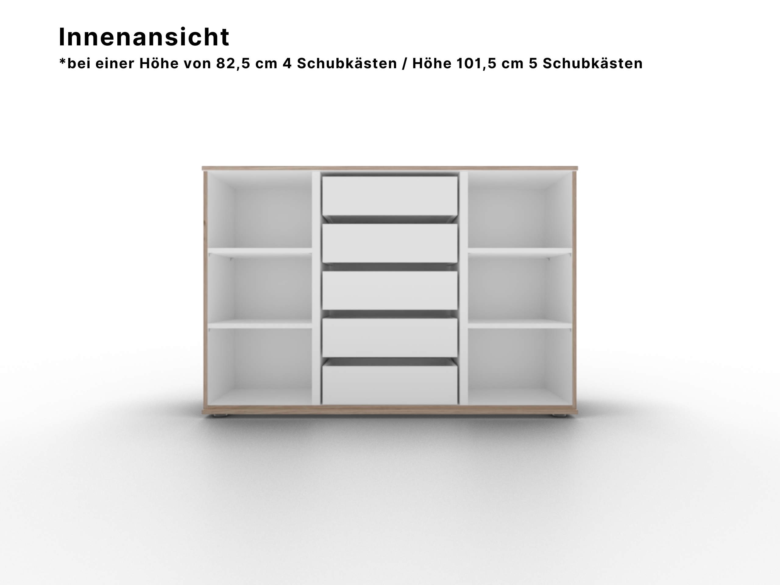 Disselkamp Cuneo Innenansicht Superkombikommode