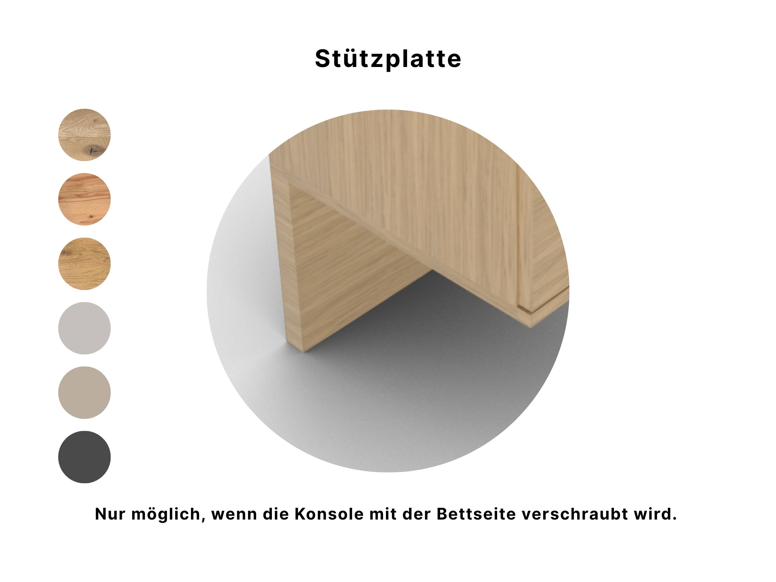 Disselkamp Haengekonsole Stuetzplatte in Wildeiche