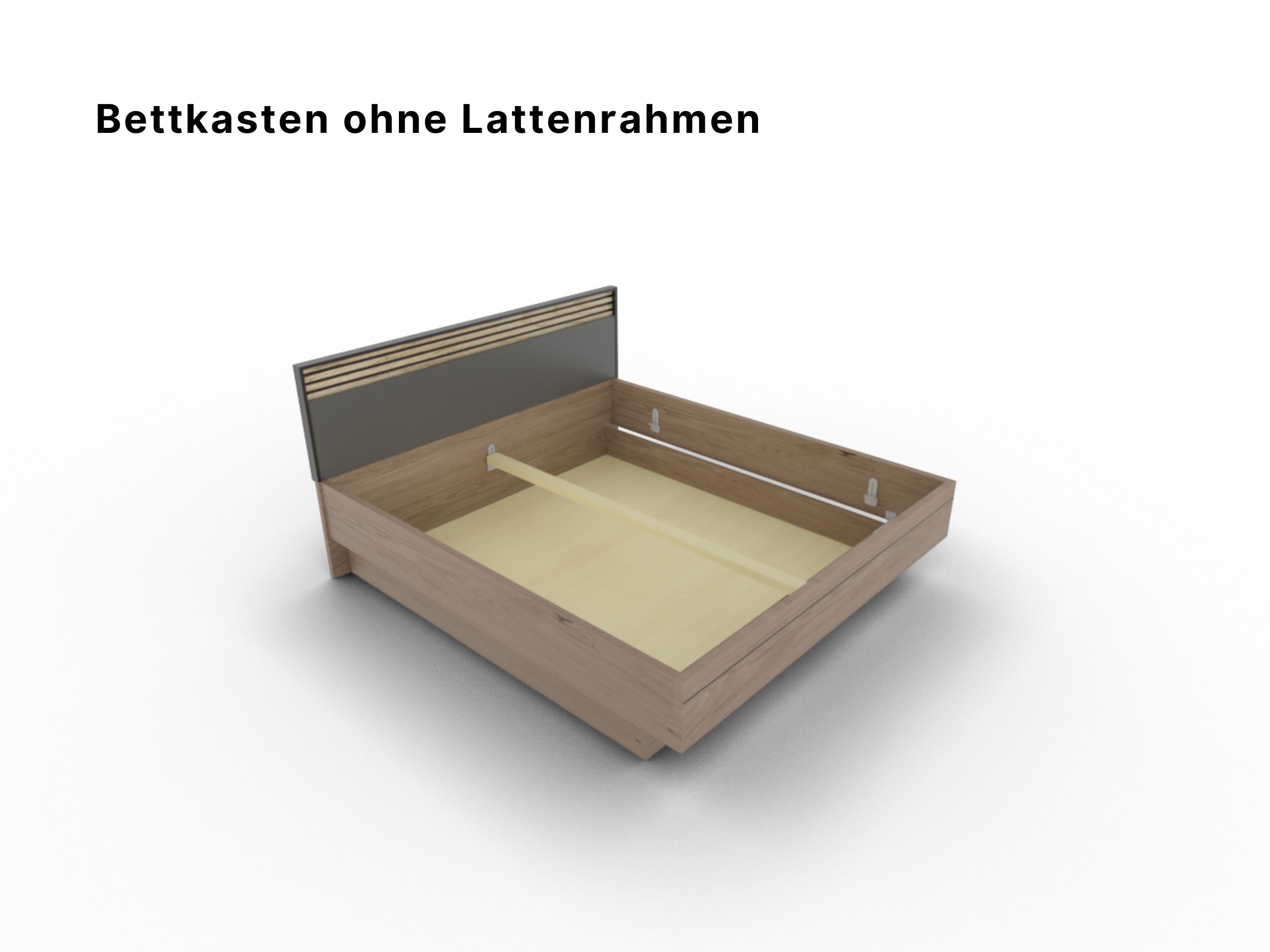 Disselkamp Bett Cabrillo Holzkopfteil_Bettkasten ohne Lattenrahmen