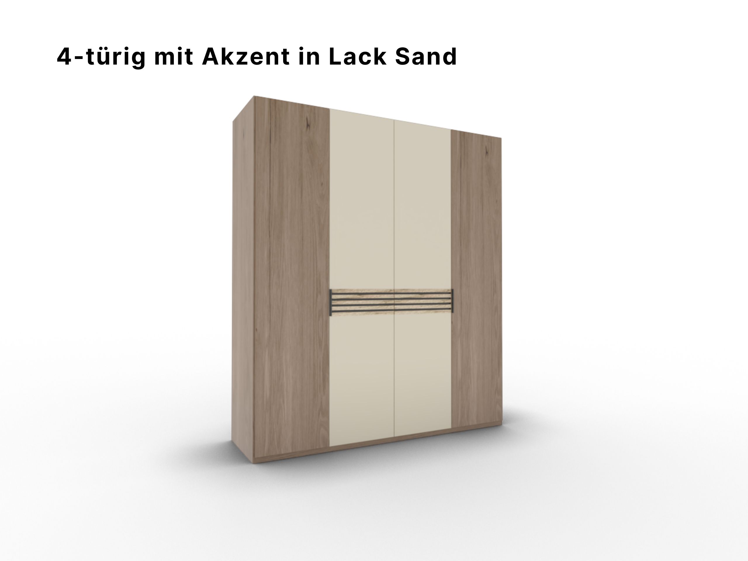 Disselkamp Cabrillo Schrankftont 1 4-tuerer Lack Sand