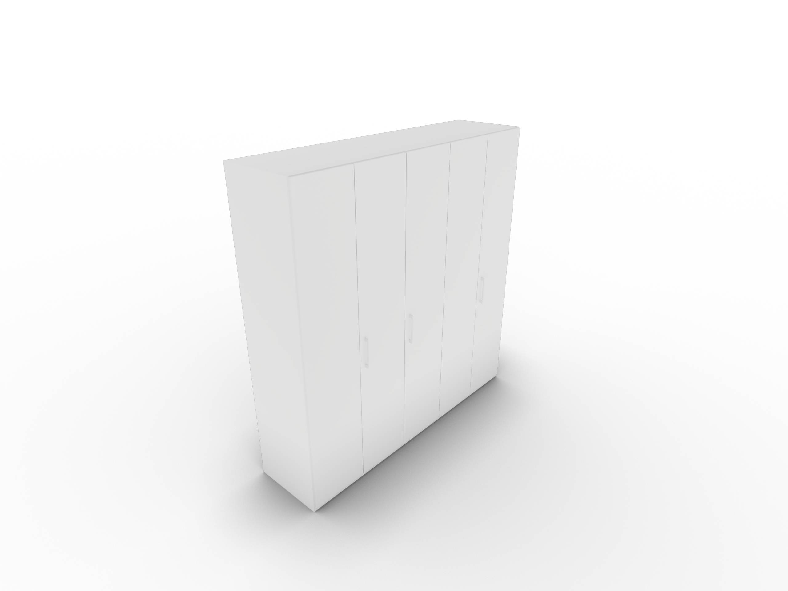 Disselkamp CD Studioline Kleiderschrank 5-trig Lack weiss