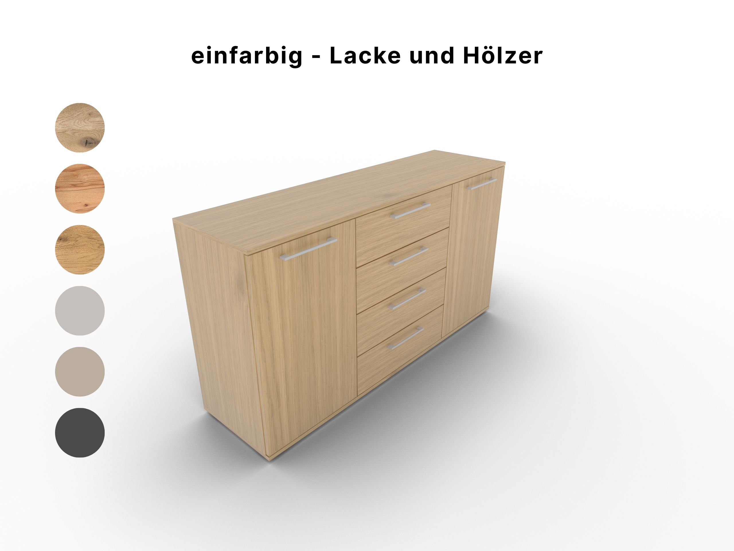 Disselkamp Superkombikommode 4SK  einfarbig Wildeiche (2)