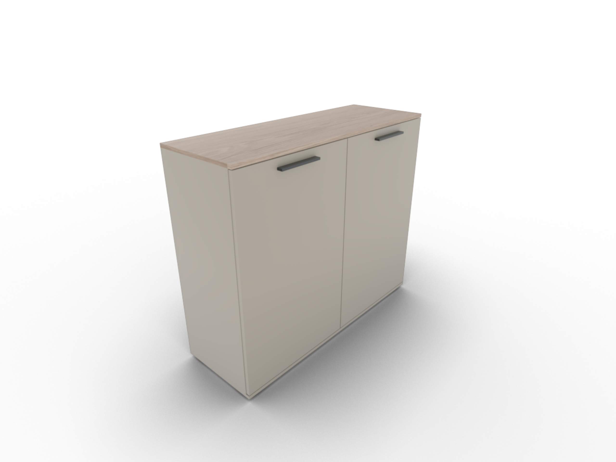 Disselkamp Cuneo Tuerenkommode 2-tuerig U-Linie_Lack Taupe